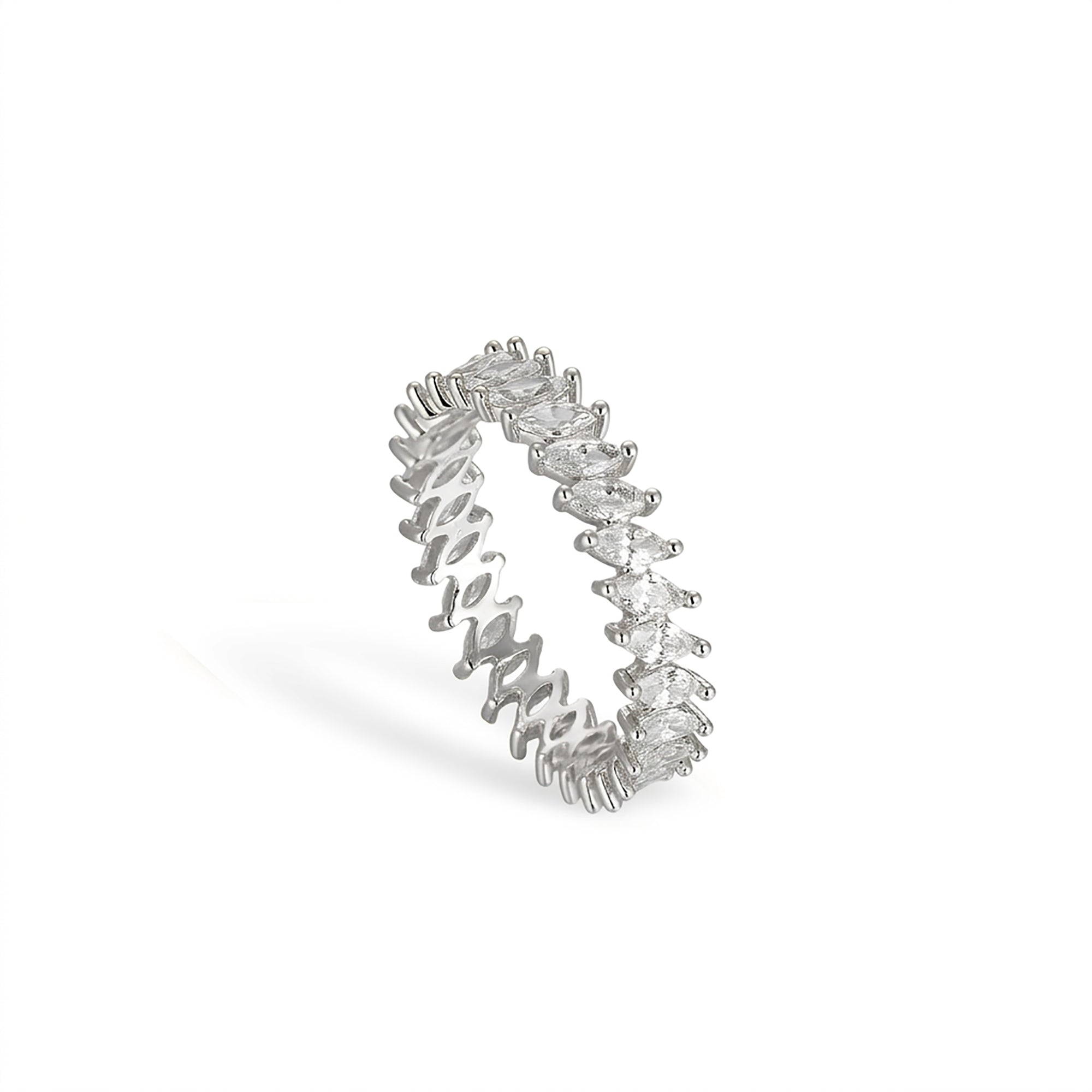 Friedwina 14K Gold Marquise Open Ring Set