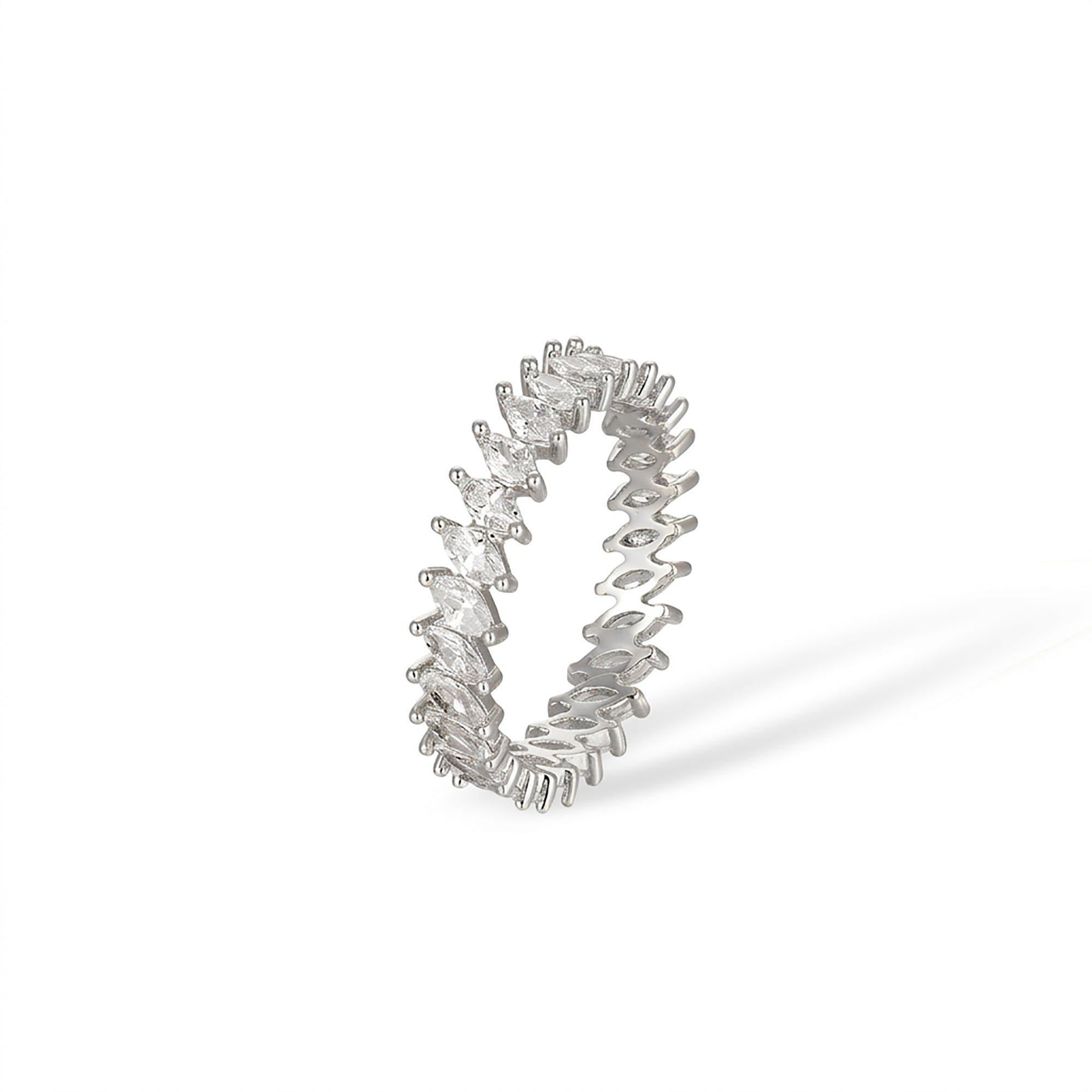 Friedwina 14K Gold Marquise Open Ring Set