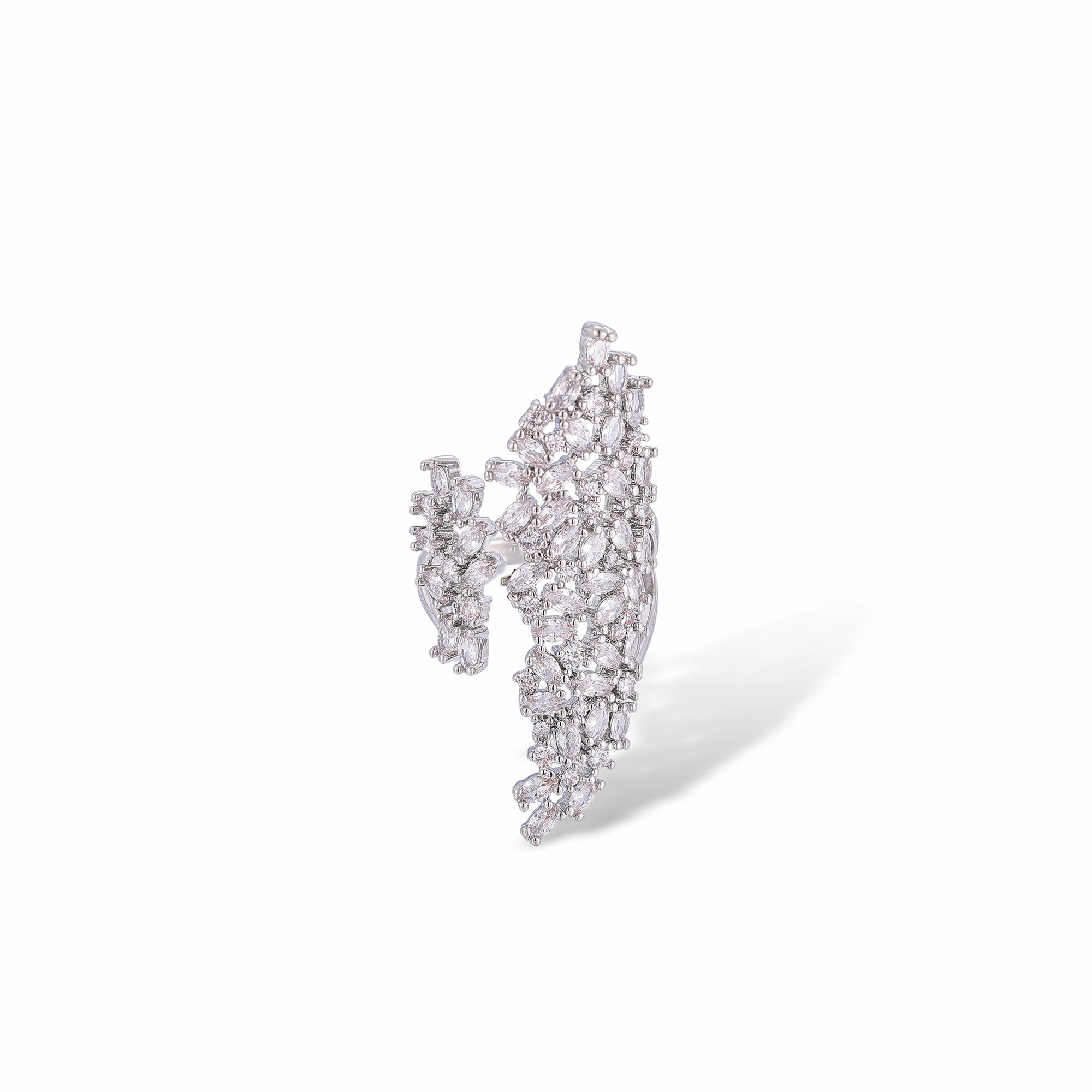 Gabriele White Plume Open Ring