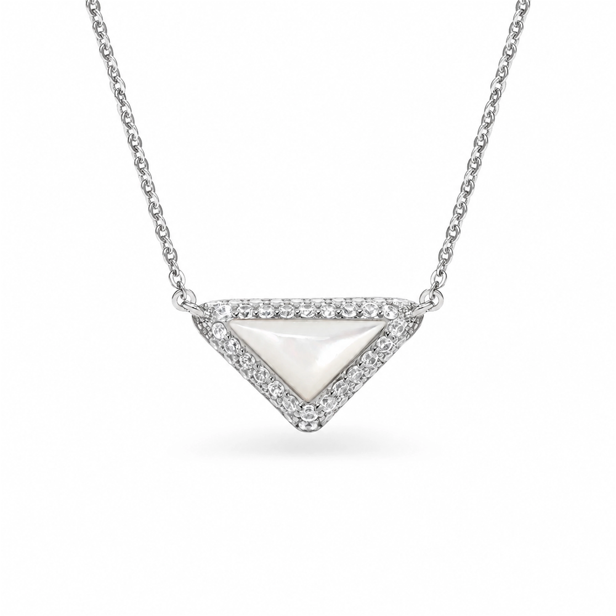 Geertje 14K Gold Triangular Mother-of-Pearl  Necklace