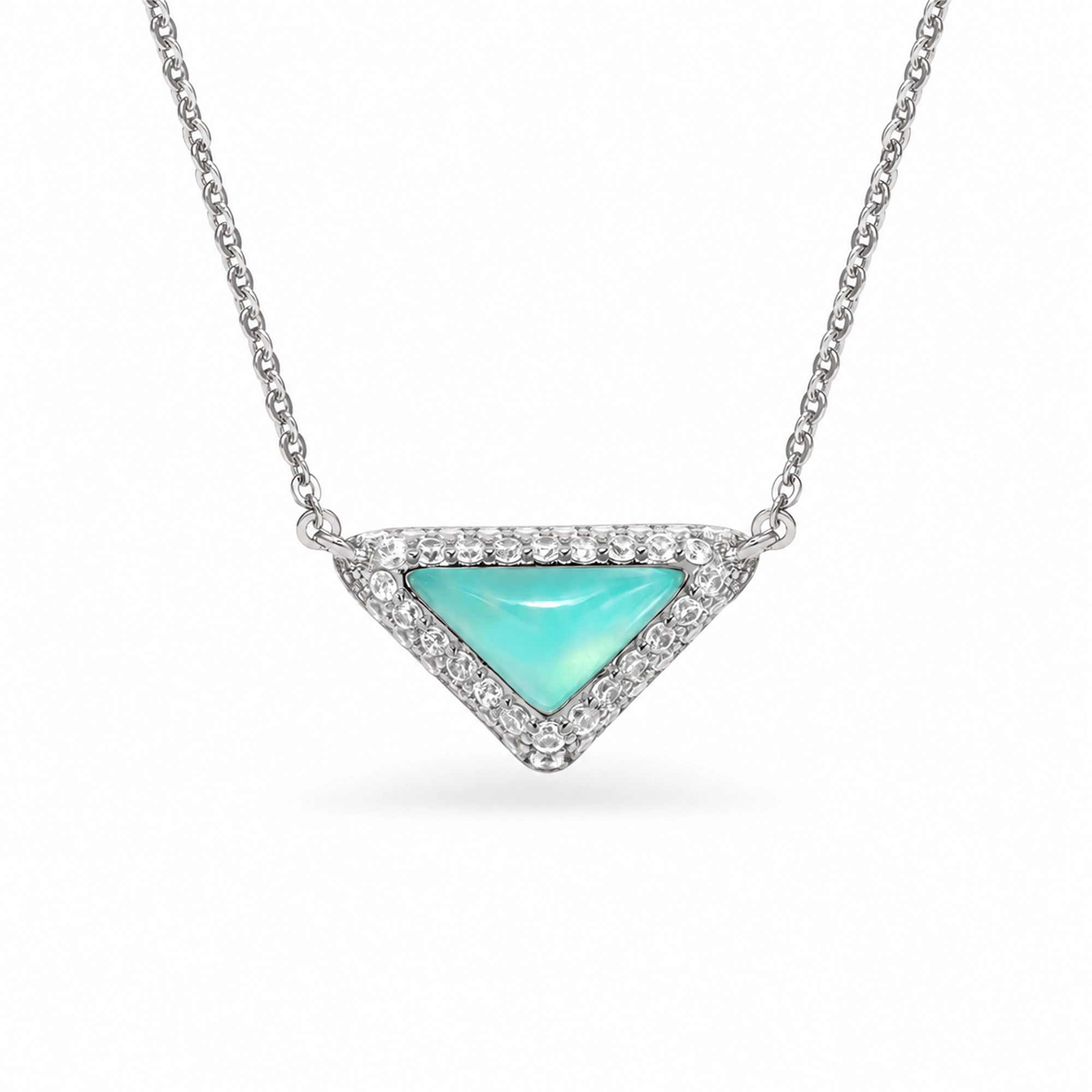 Geertje Turquoise Triangular Amazonite Necklace