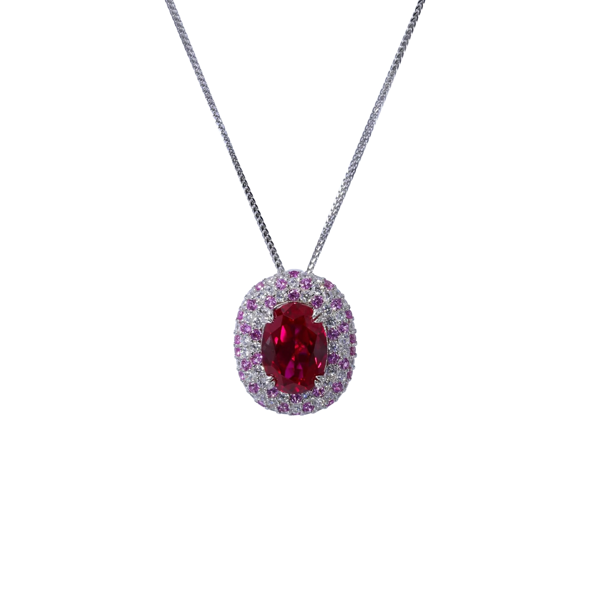 Gidèle Red Oval Necklace