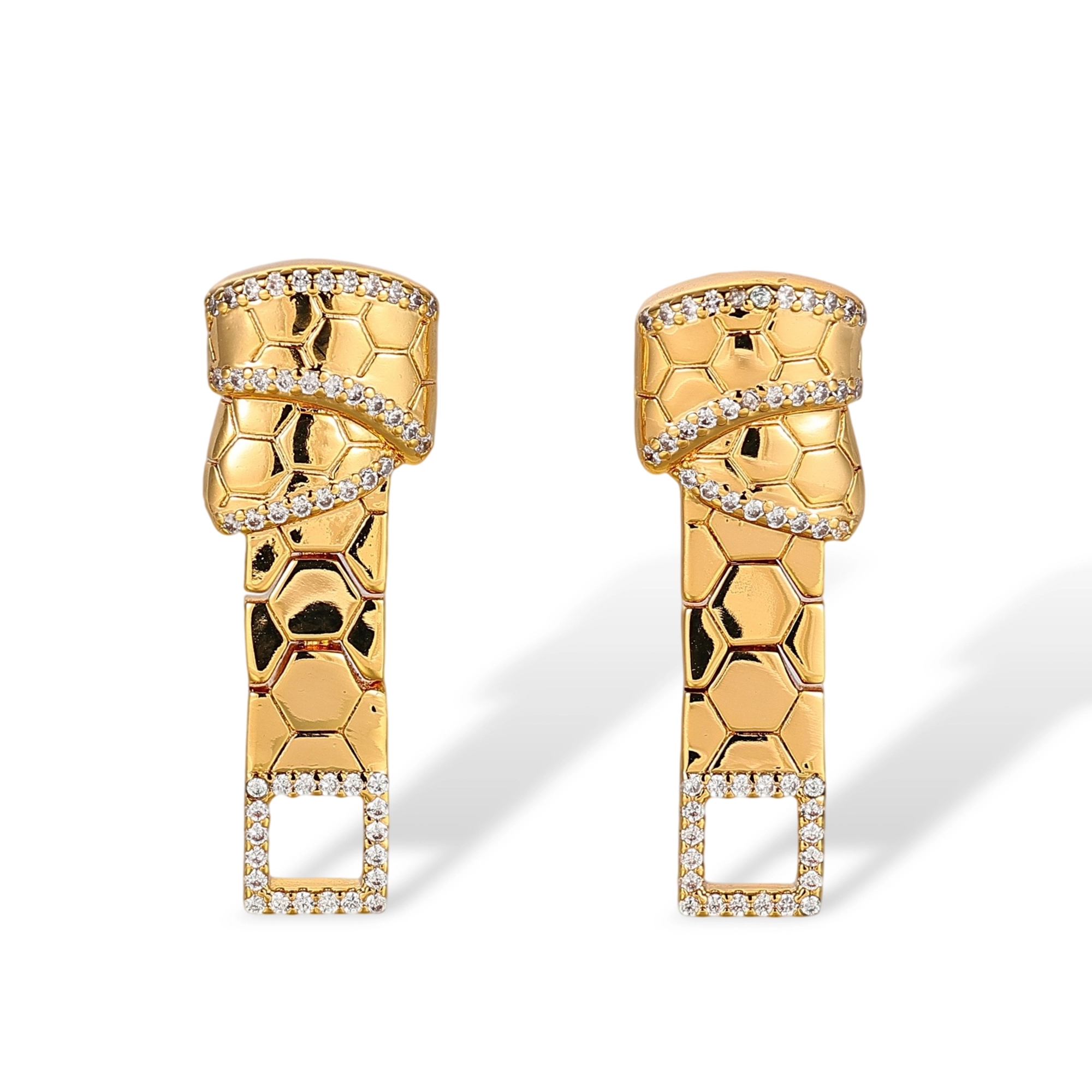 Greetje 18K Gold Knot Drop Earrings