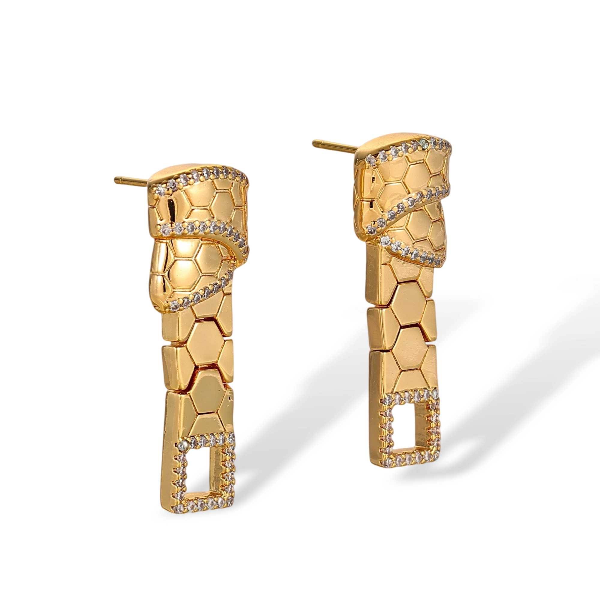 Greetje 18K Gold Knot Drop Earrings