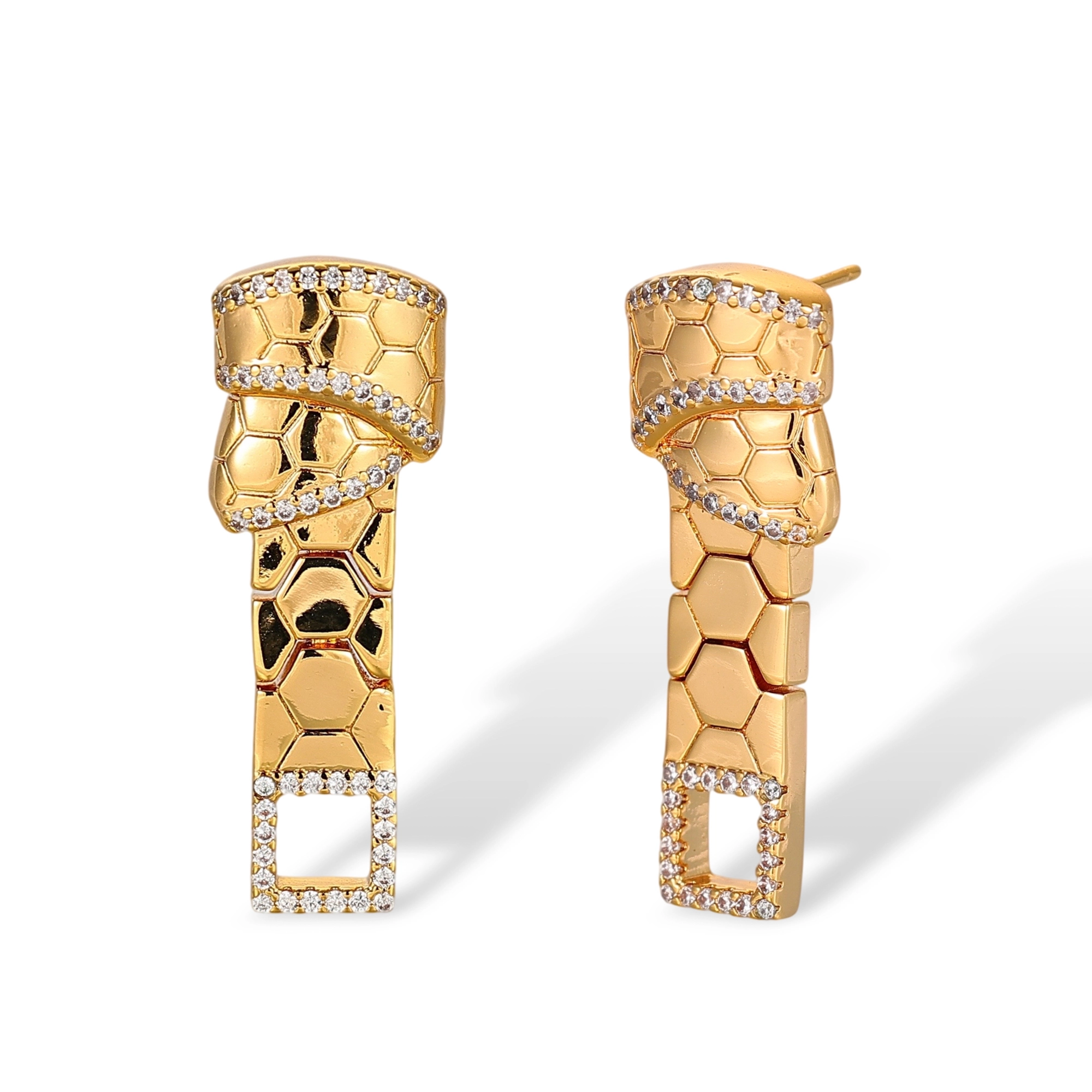 Greetje 18K Gold Knot Drop Earrings
