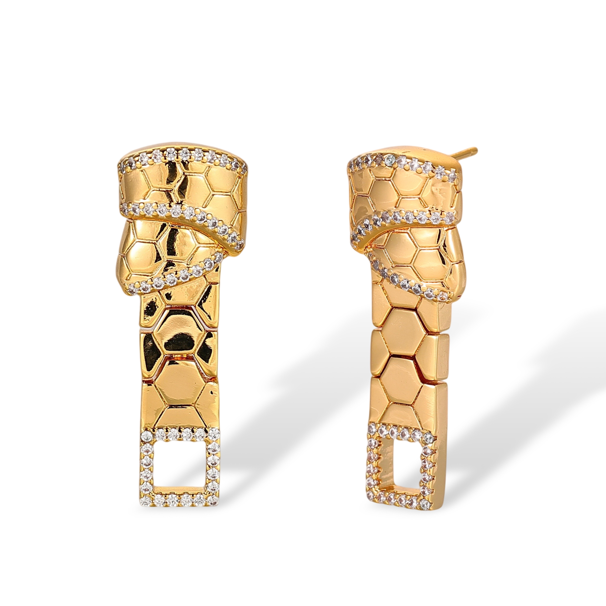 Greetje 18K Gold Knot Drop Earrings