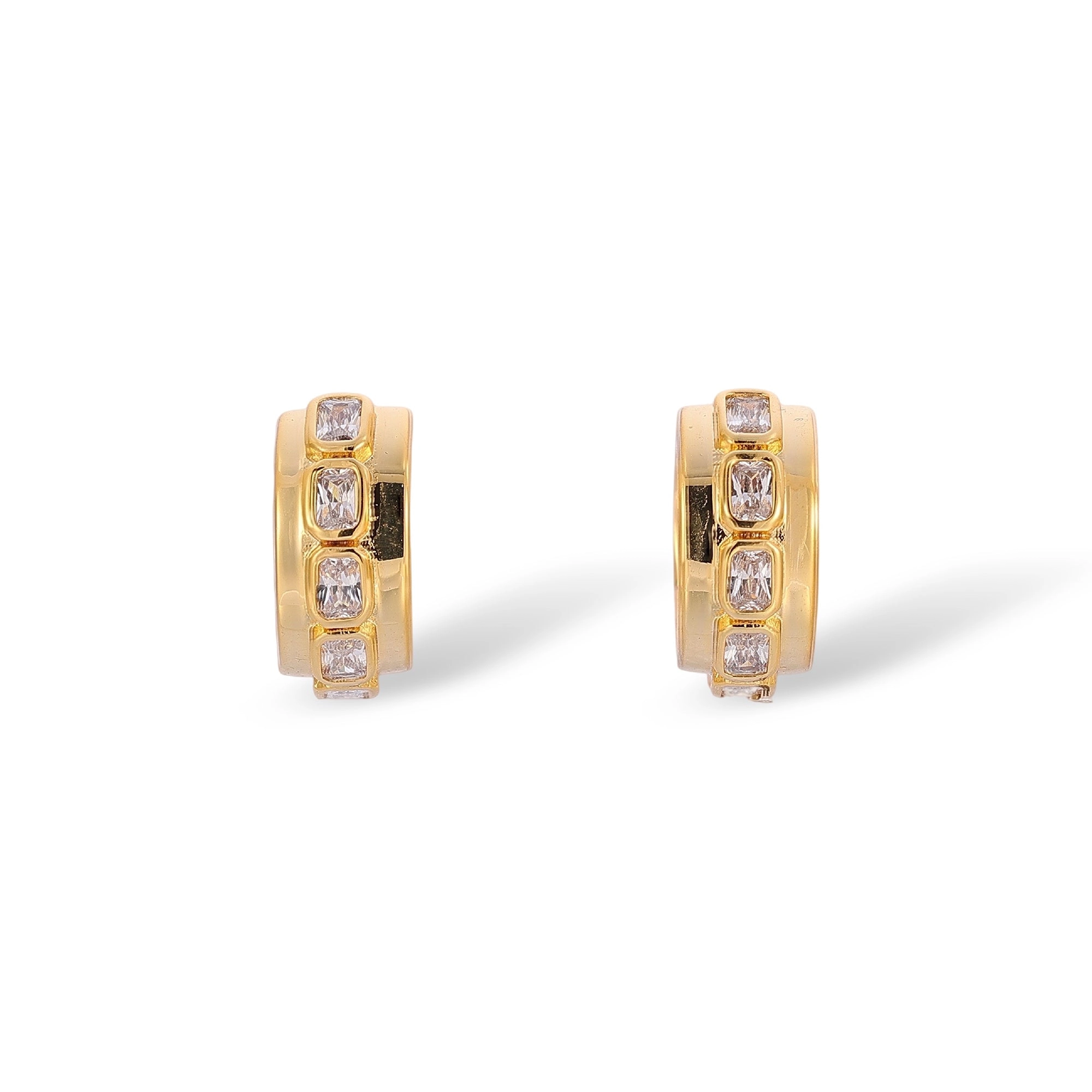 Gretel 18K Gold Baguette Earrings