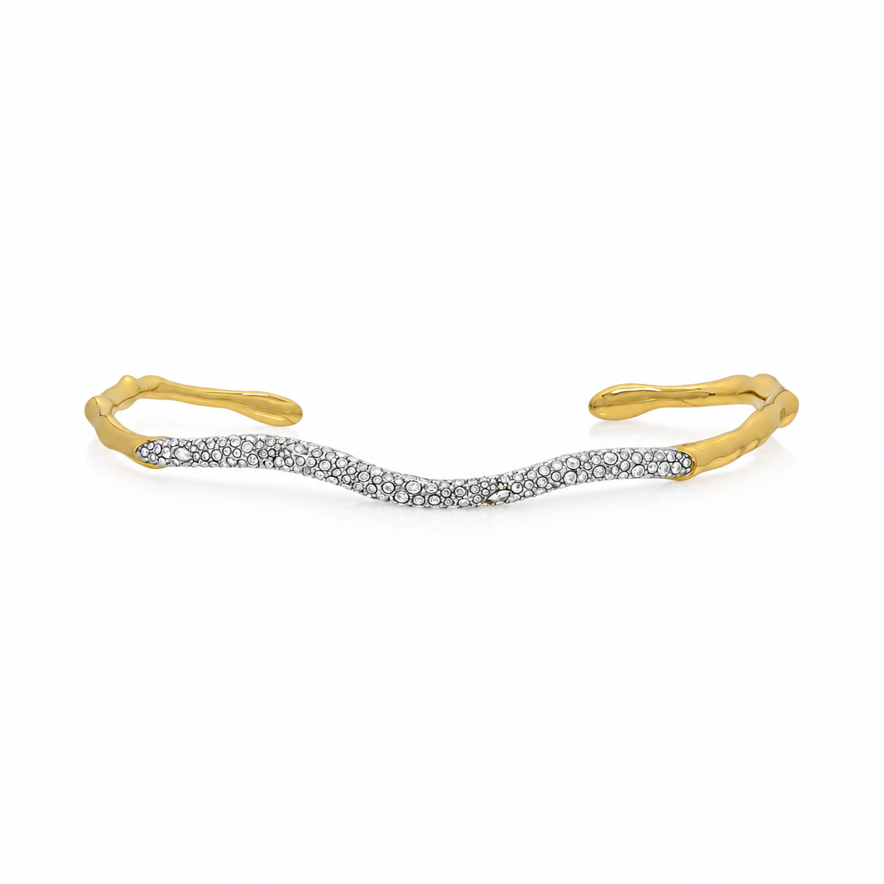 Gundula 14K Gold Branch Wavy Choker Necklace
