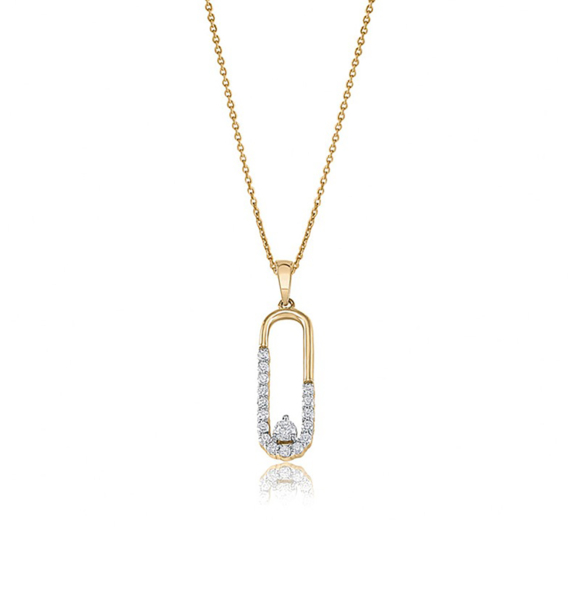 Héméra 18K Gold Hollow Oval Necklace