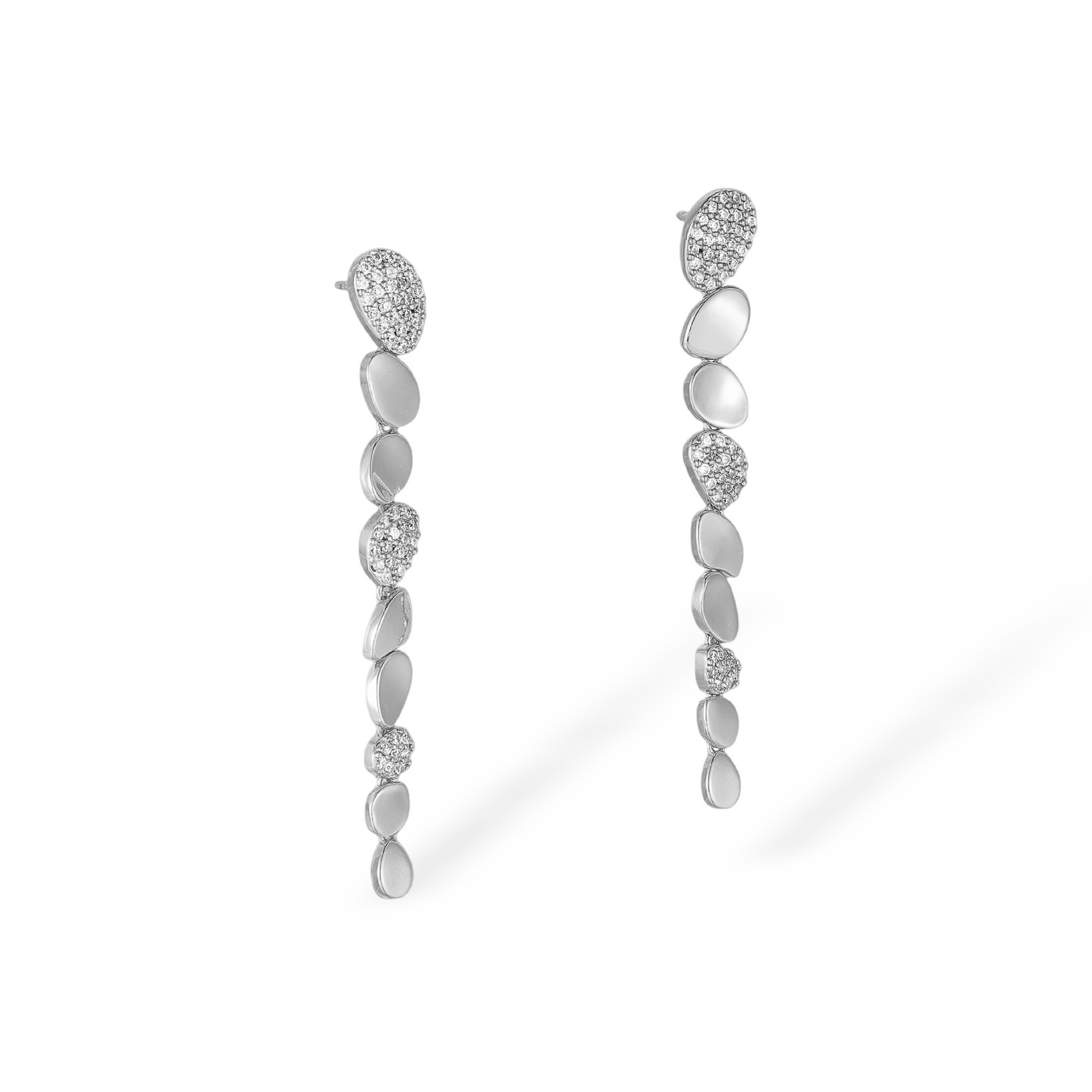 Hedlinde 18K Gold Irregular Pebble Drop Earrings