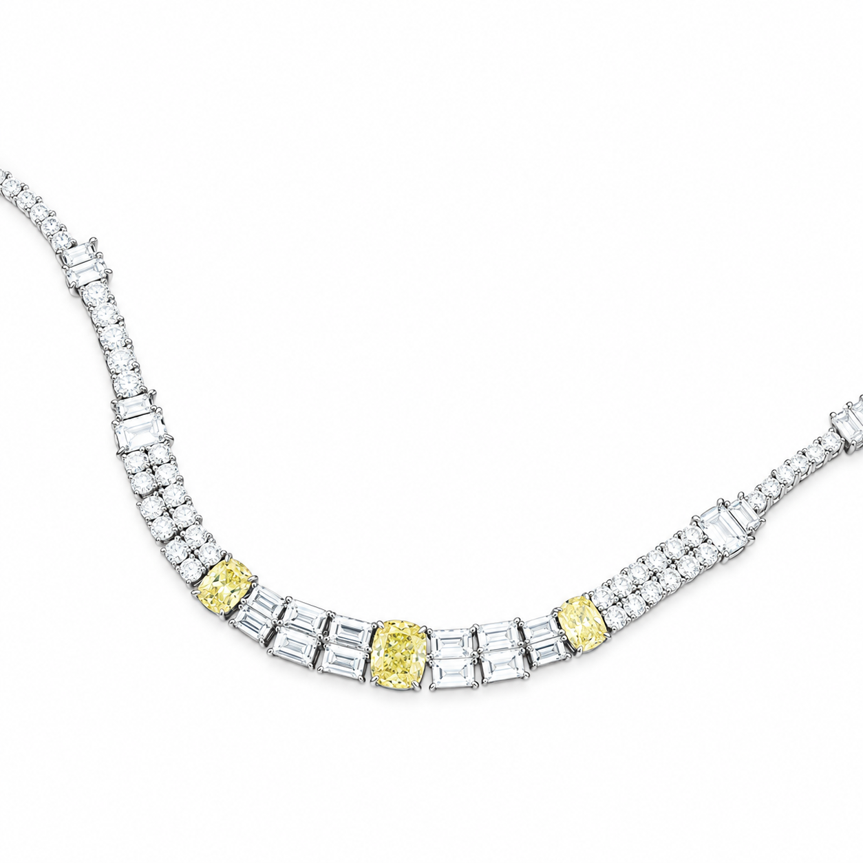 Helenka Yellow Cushion Rectangular Bracelet