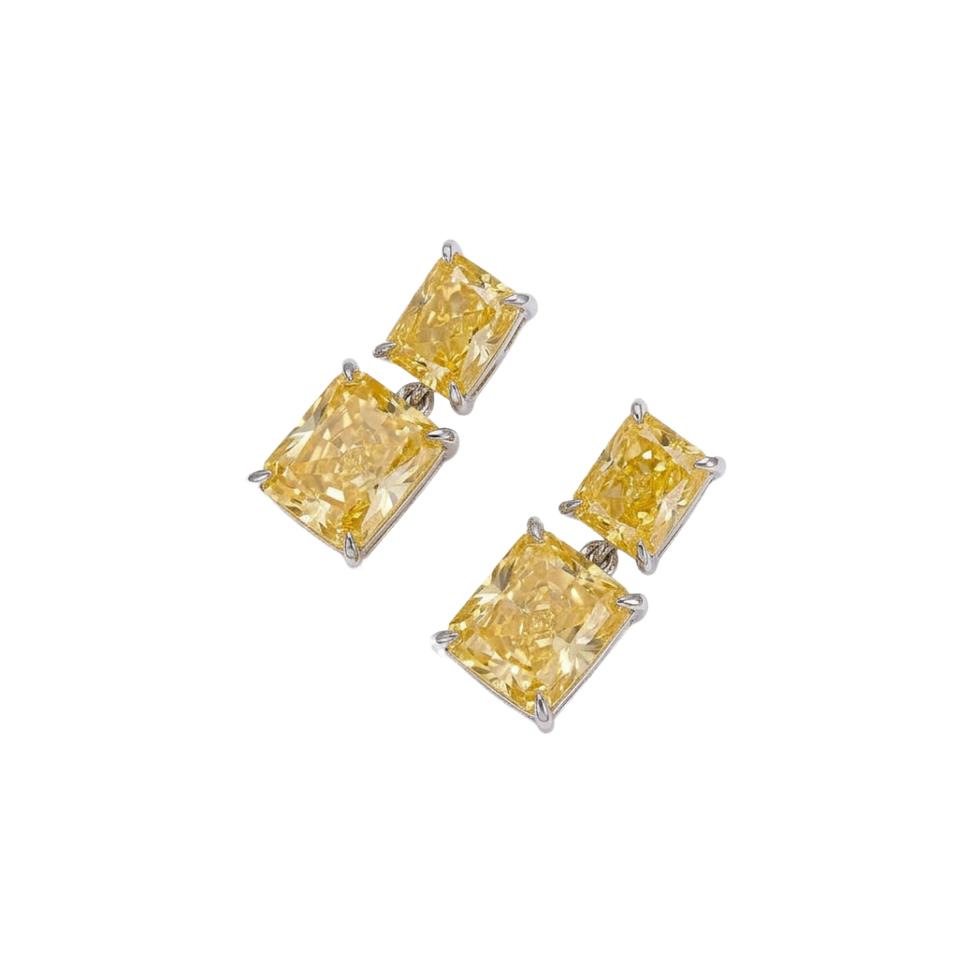 Hildwina Rectangular Drop Earrings
