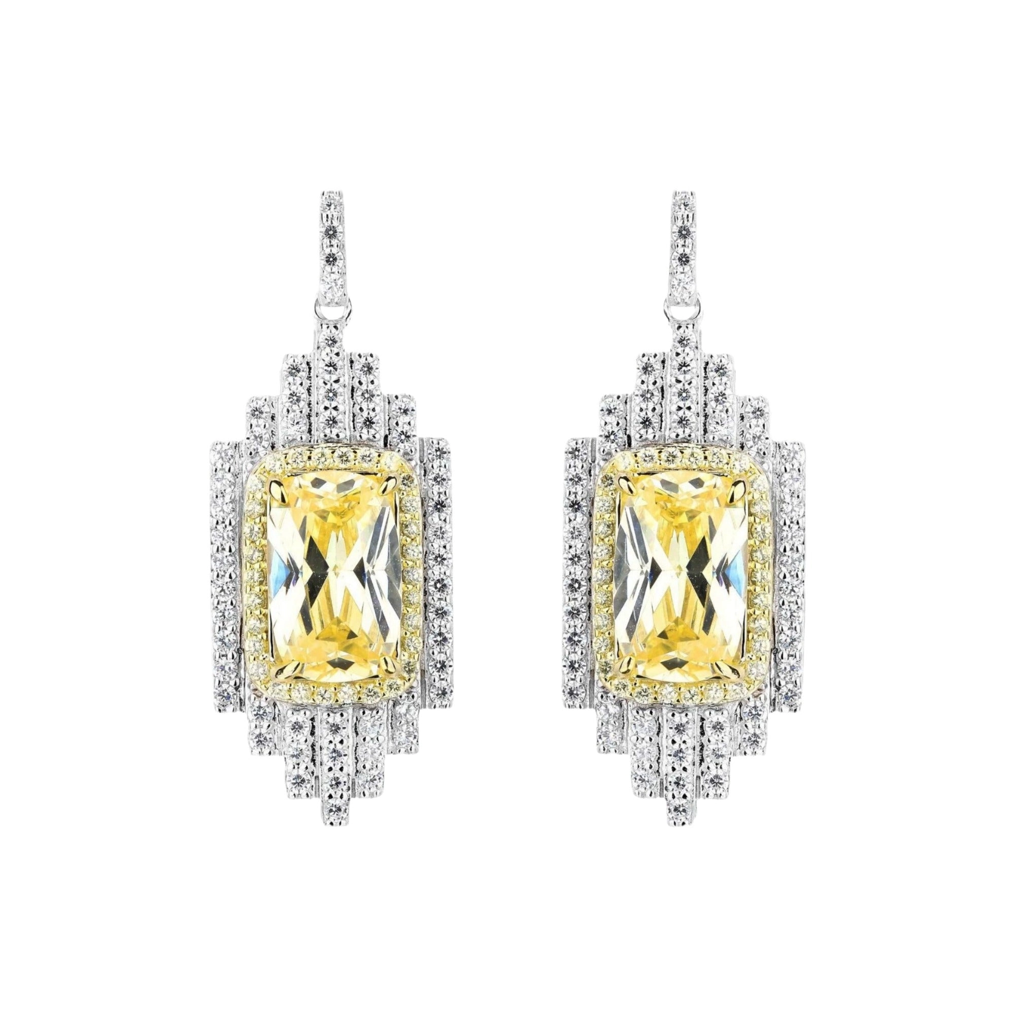 Imelda Yellow Emerald Earrings