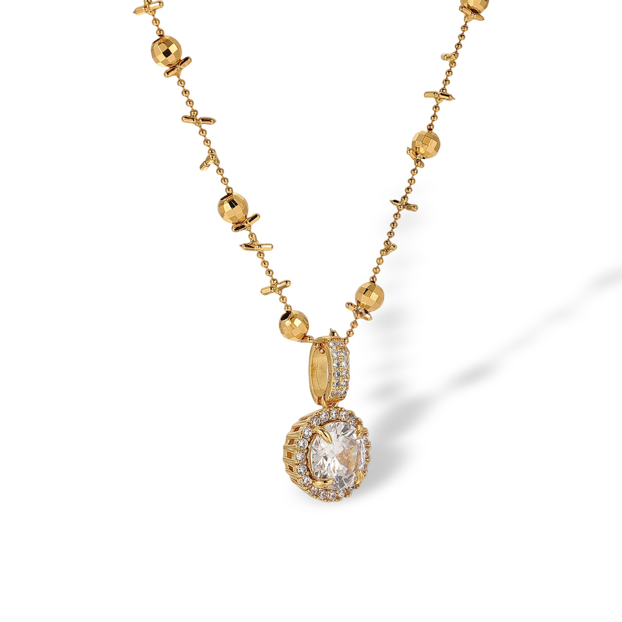 Innocence 18K Gold Round Necklace