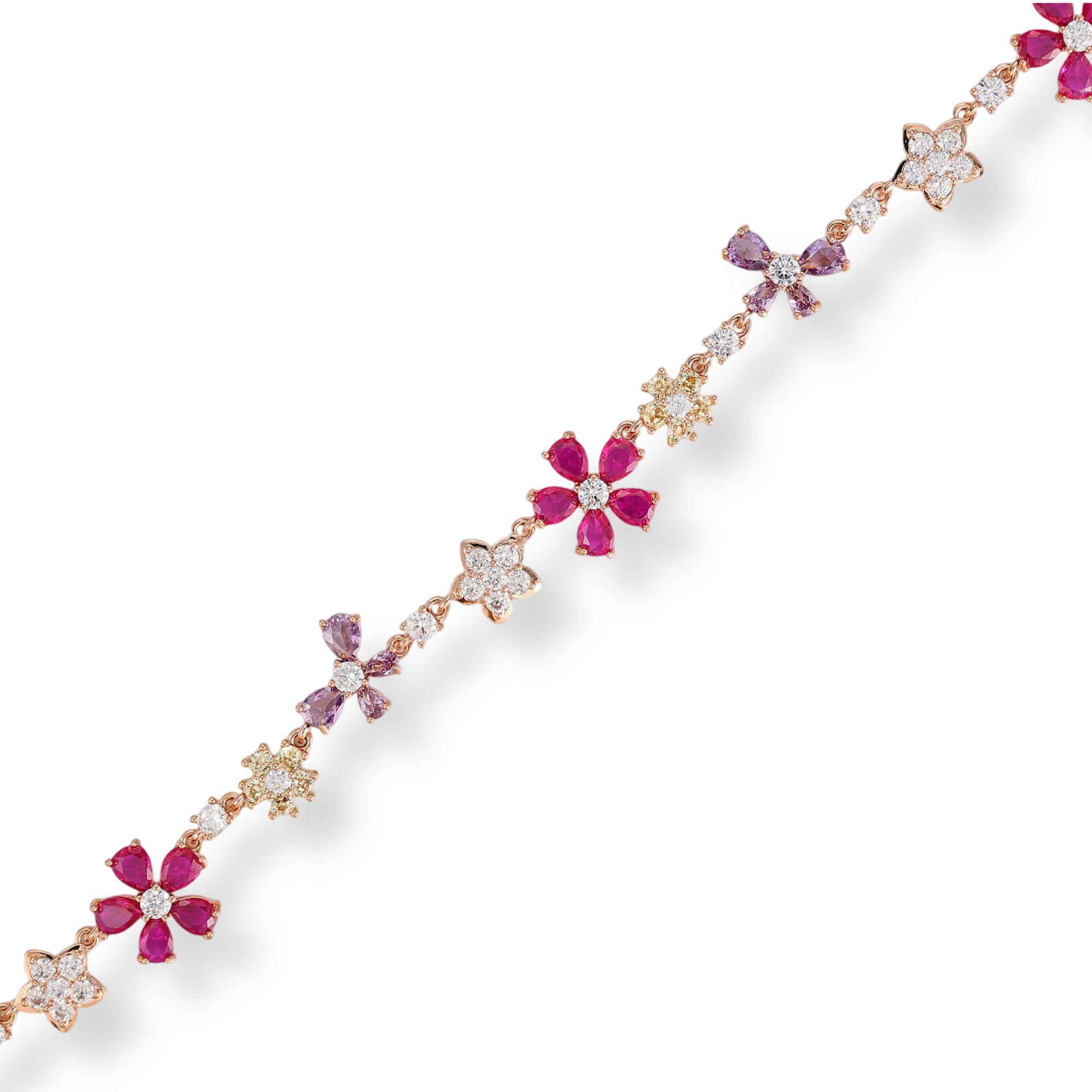 Irmgardis Multicolor Floral Starburst Bracelet