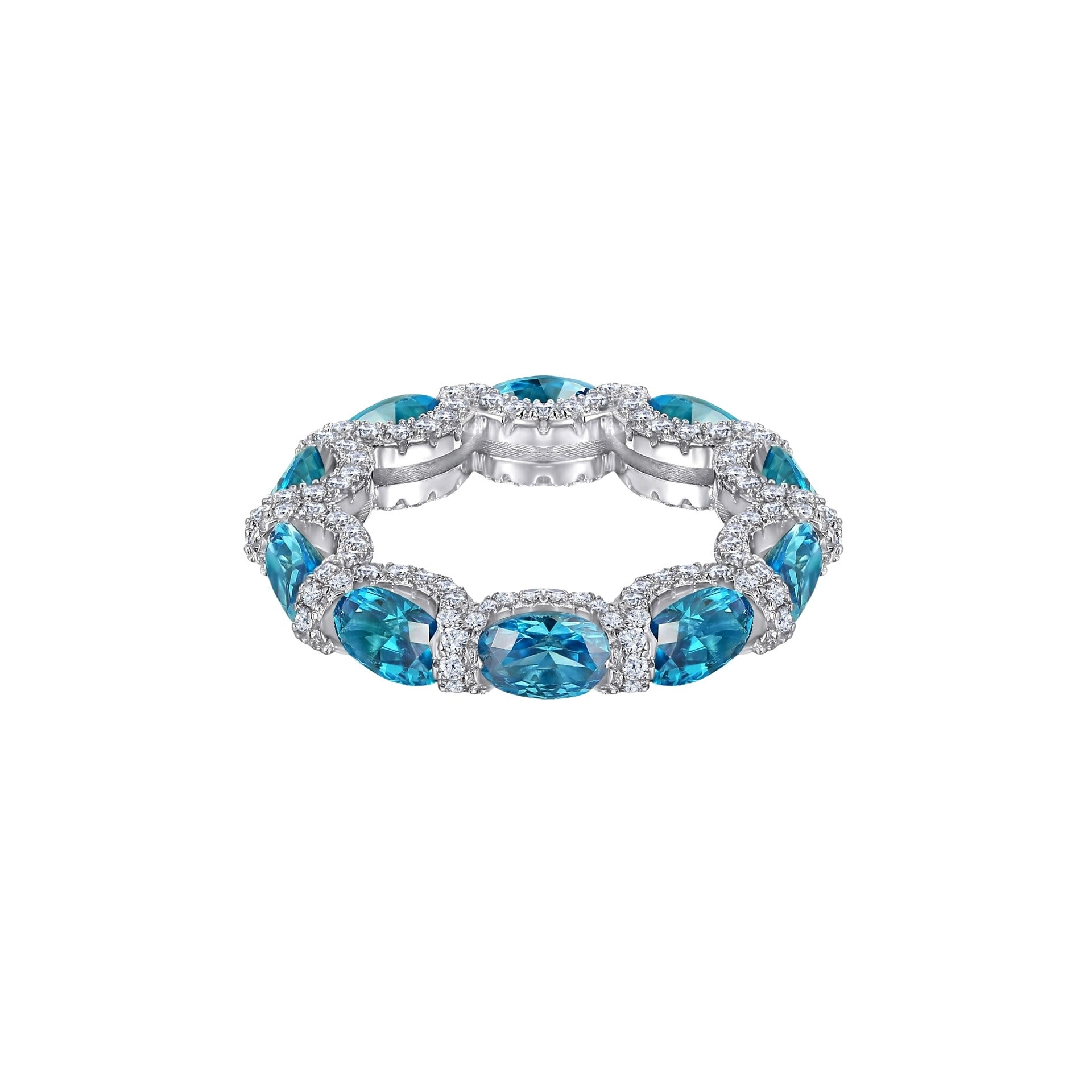 Jacobine Blue Oval Ring