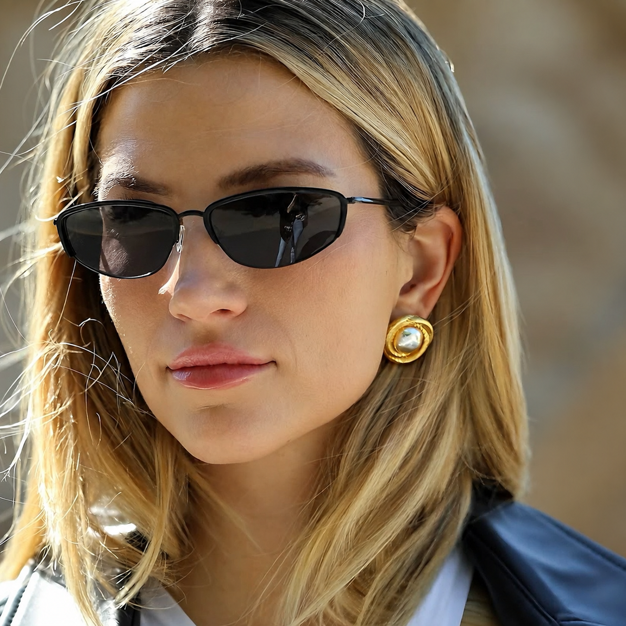 Jeromia 18K Gold Twisted Wire Stud Earrings