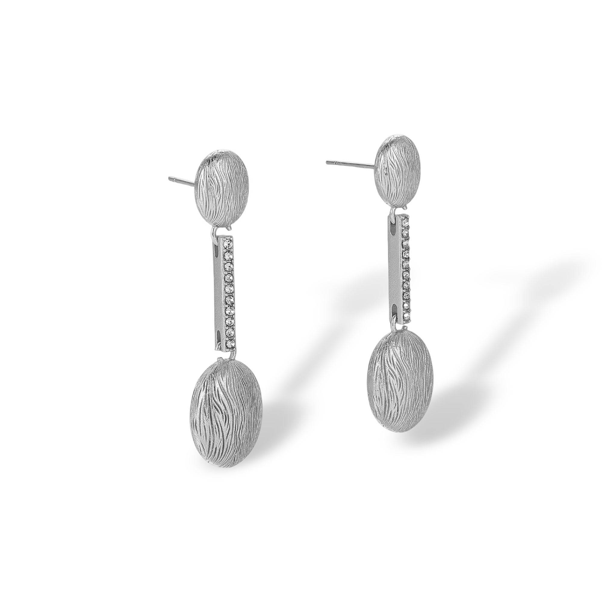 Johanna 18K Gold Oval Drop Earrings