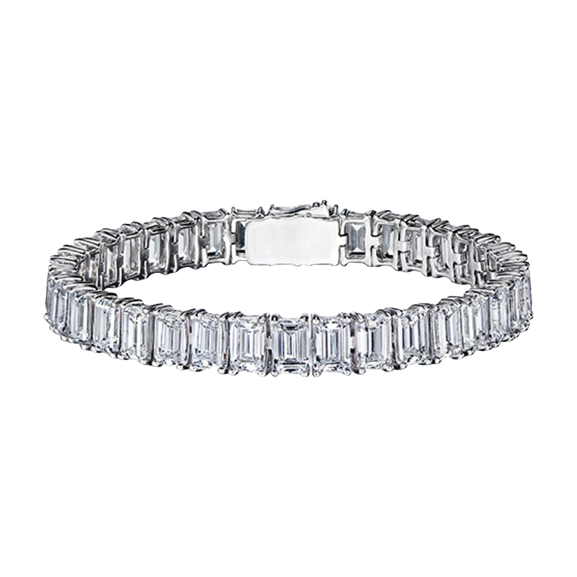 Judeline White Rectangular Bracelet