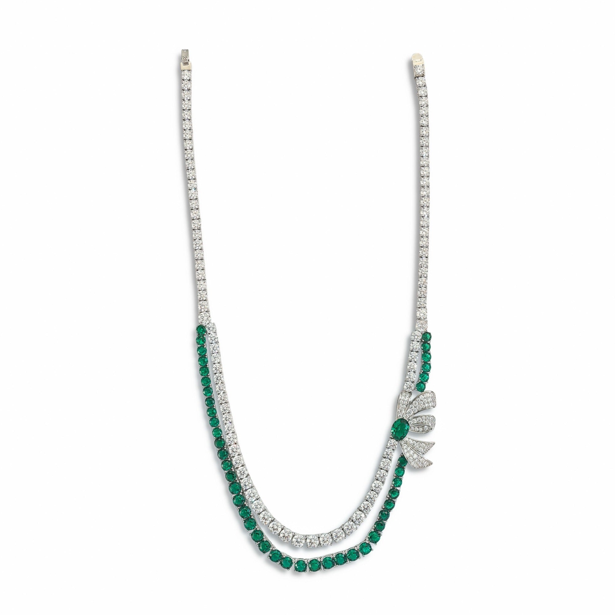 Julia Green Butterfly Layer Necklace