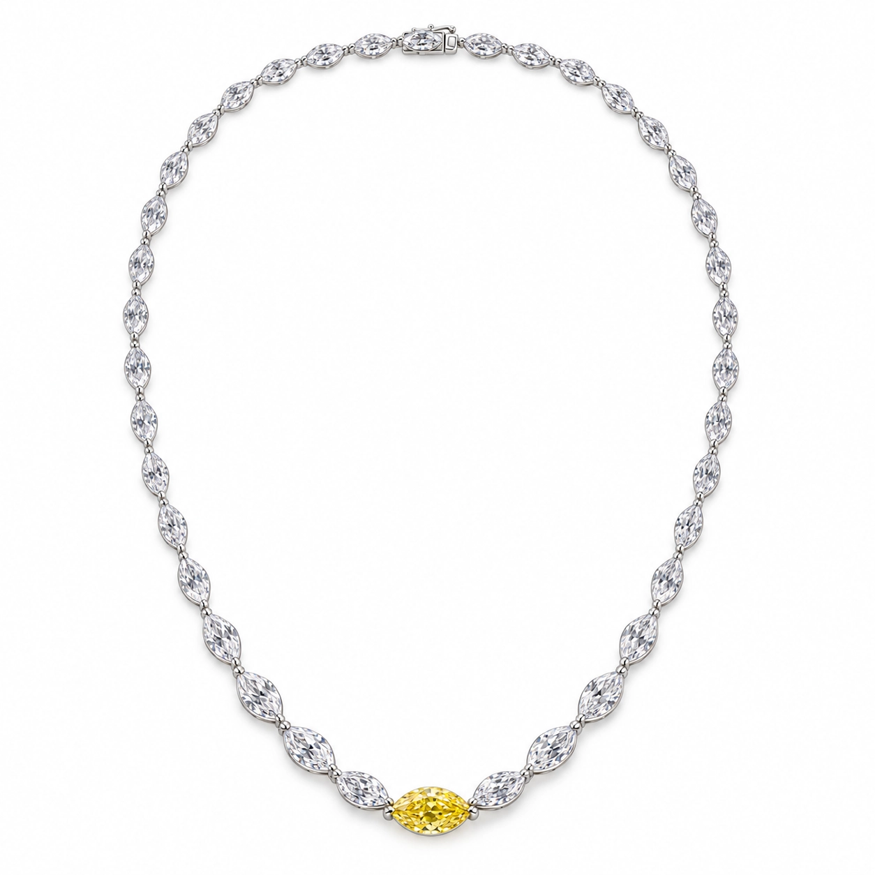 Käthi Yellow Marquise Necklace