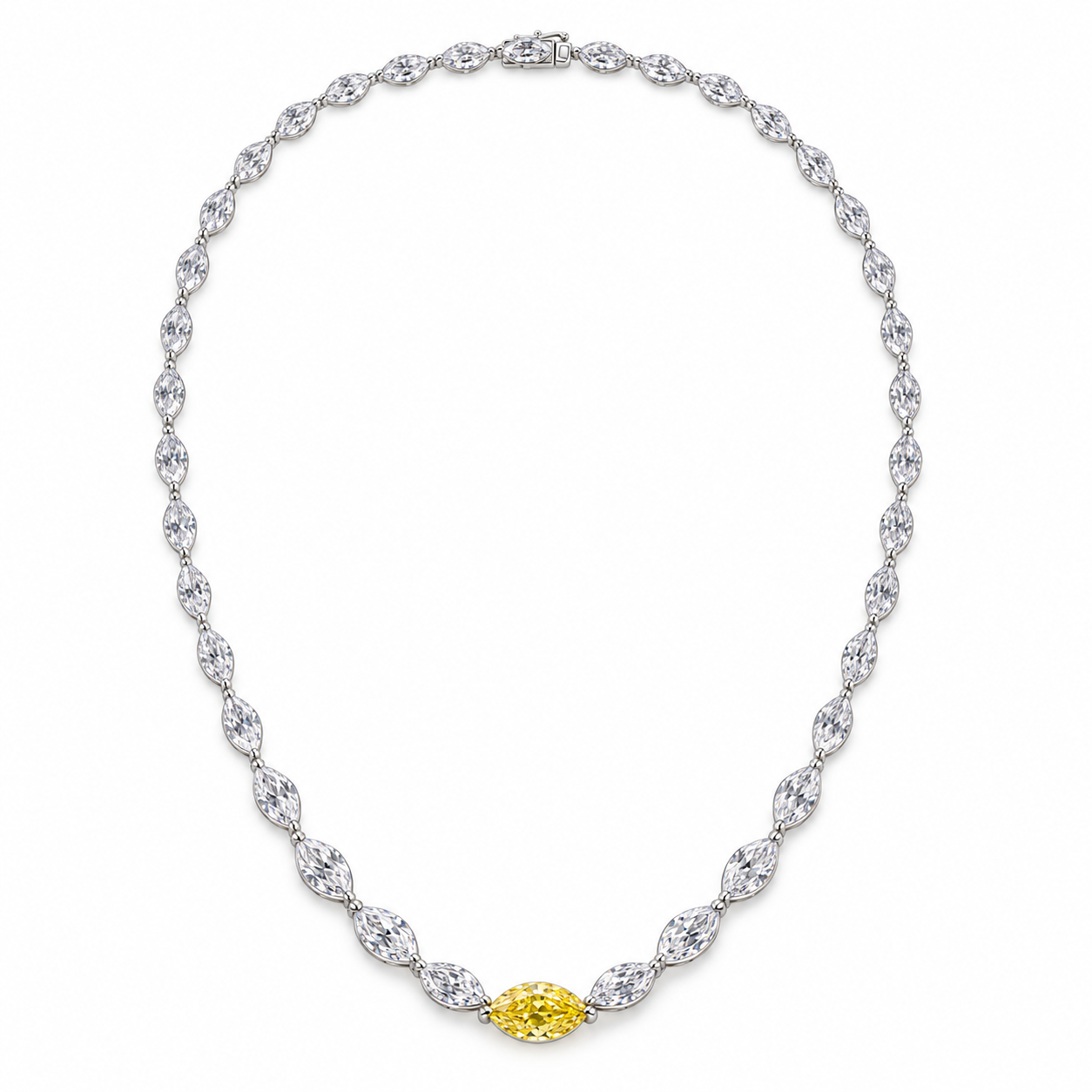 Käthi Yellow Marquise Necklace