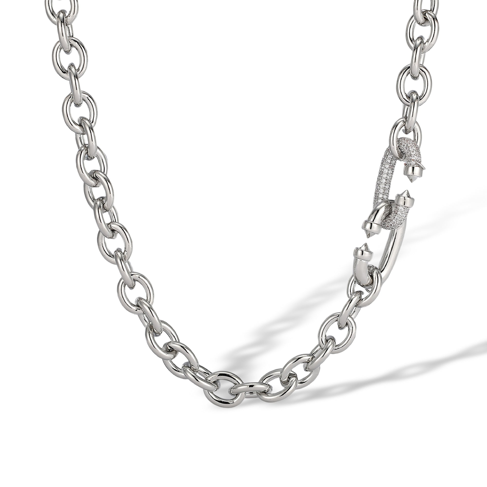 Karolin 14K Gold Oval Link Necklace
