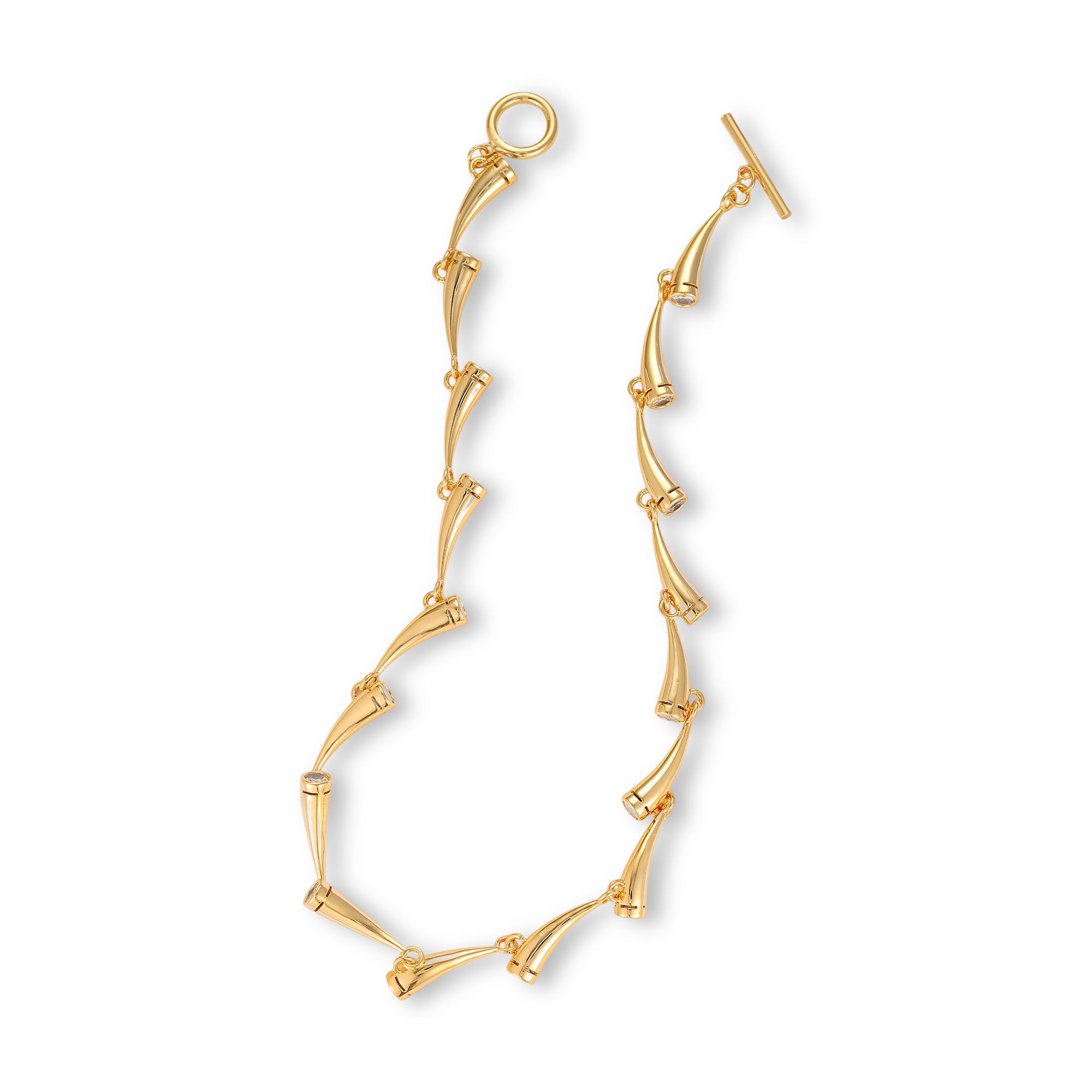 Katharina 14K Gold Conical Necklace