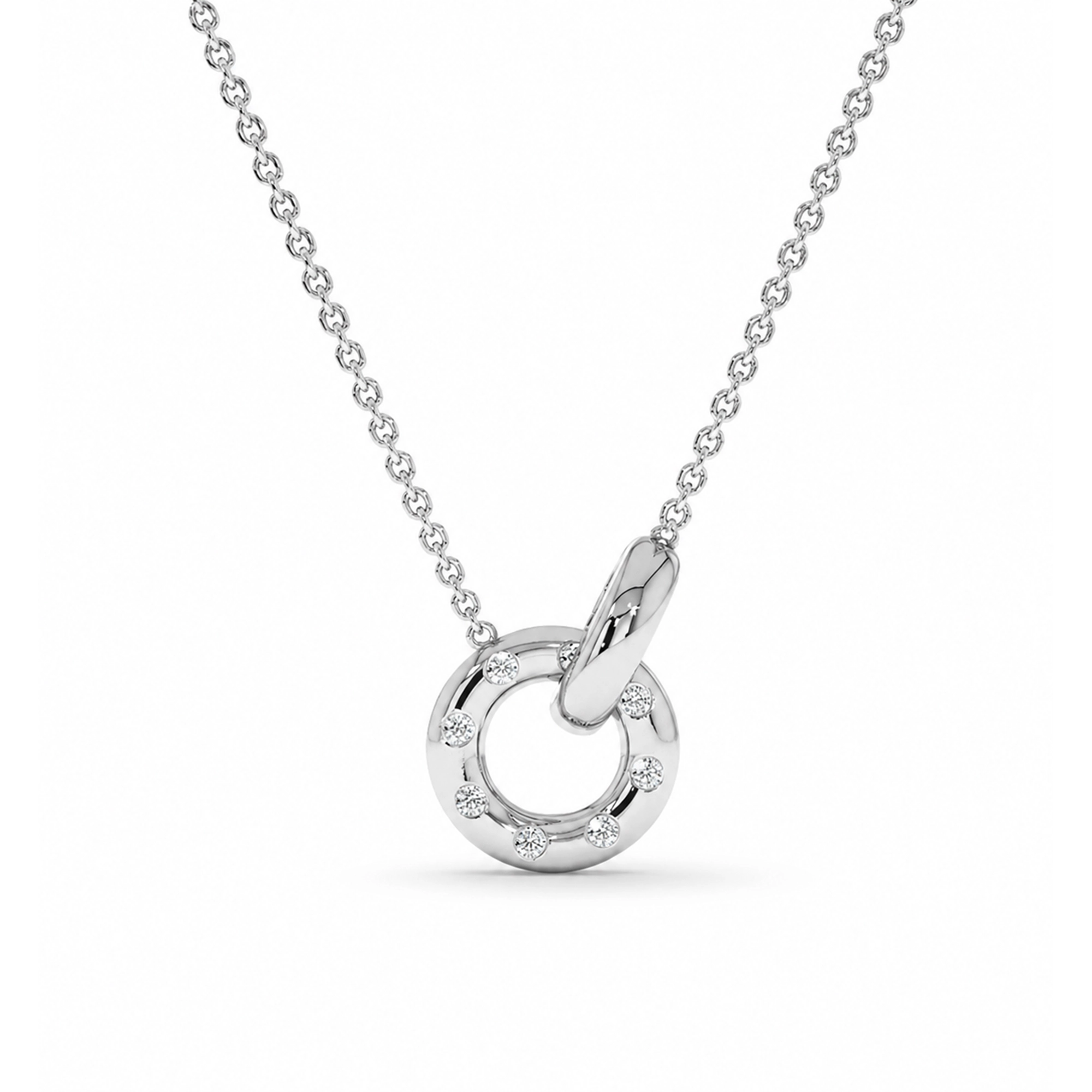 Korinna 18K Gold Interlocking Circular Necklace