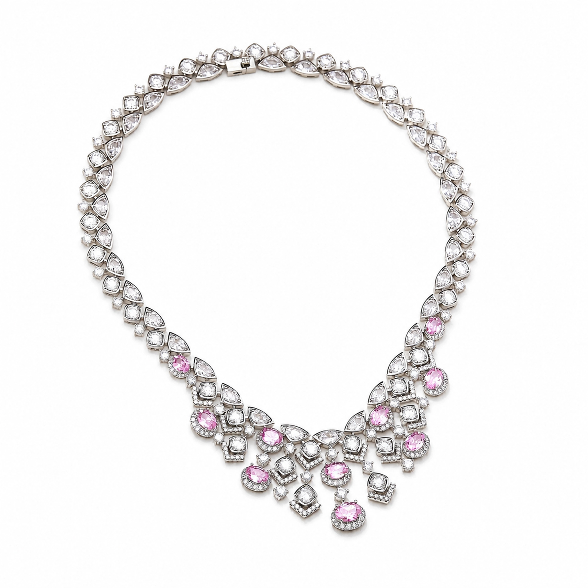 Kristina Round Oval Necklace
