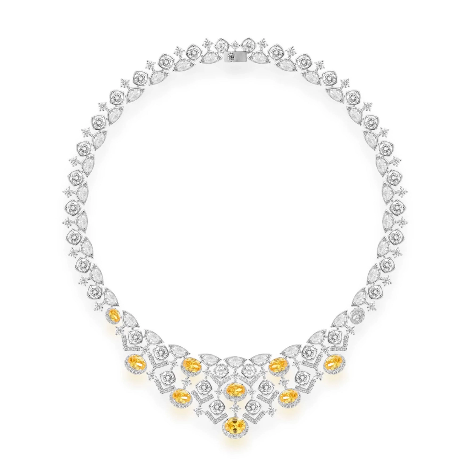 Kristina Round Oval Necklace