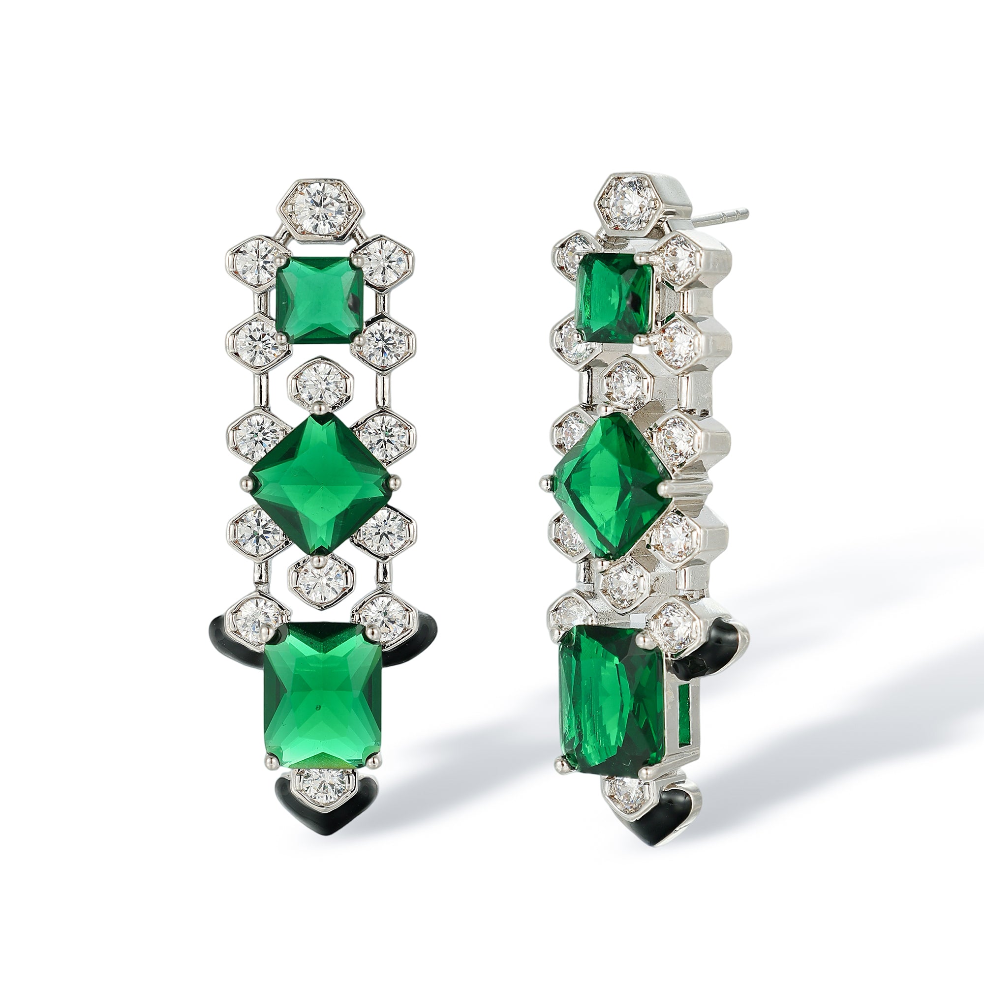 Kunlinde Cushion Tassel Earrings