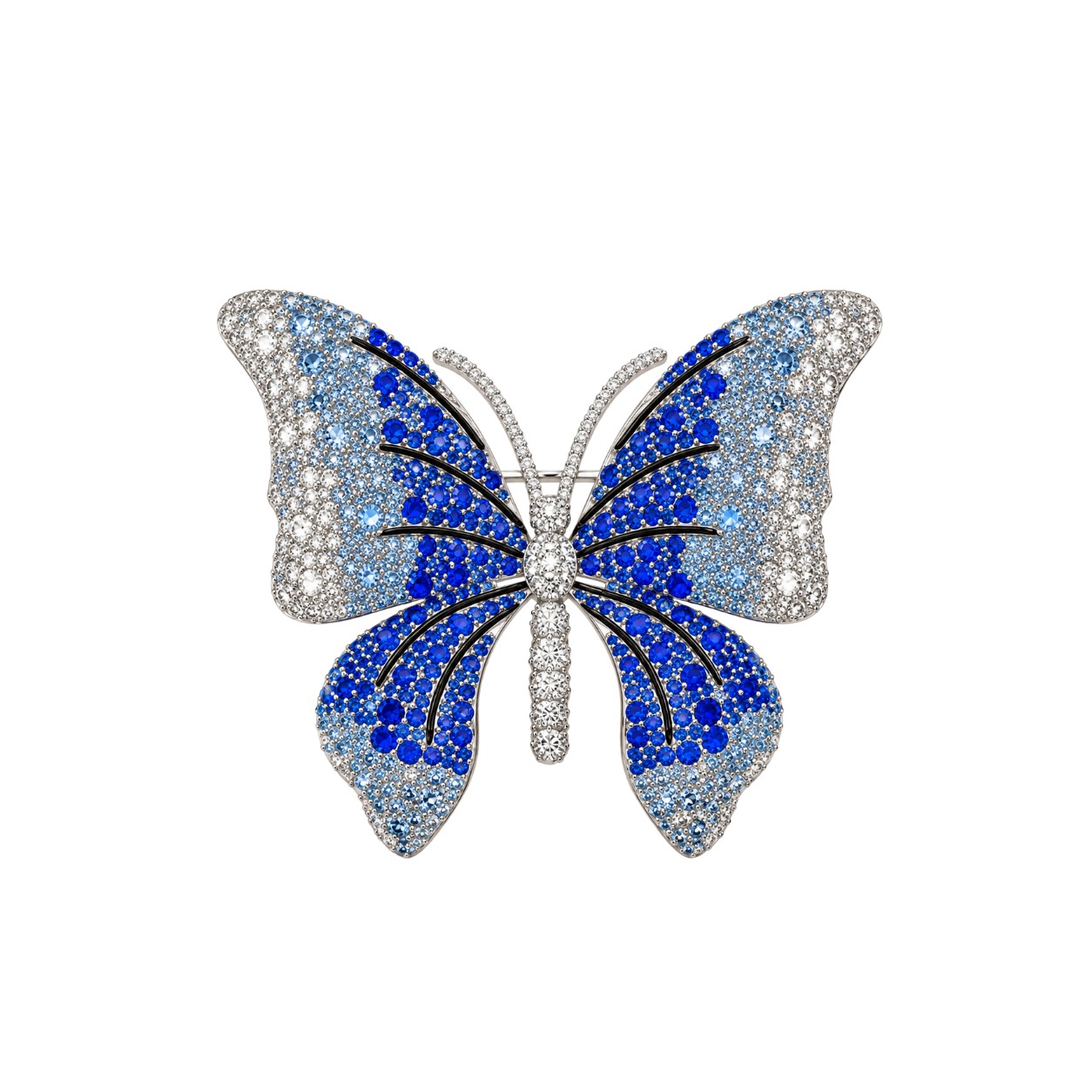 Larentia Pavé Butterfly Brooch