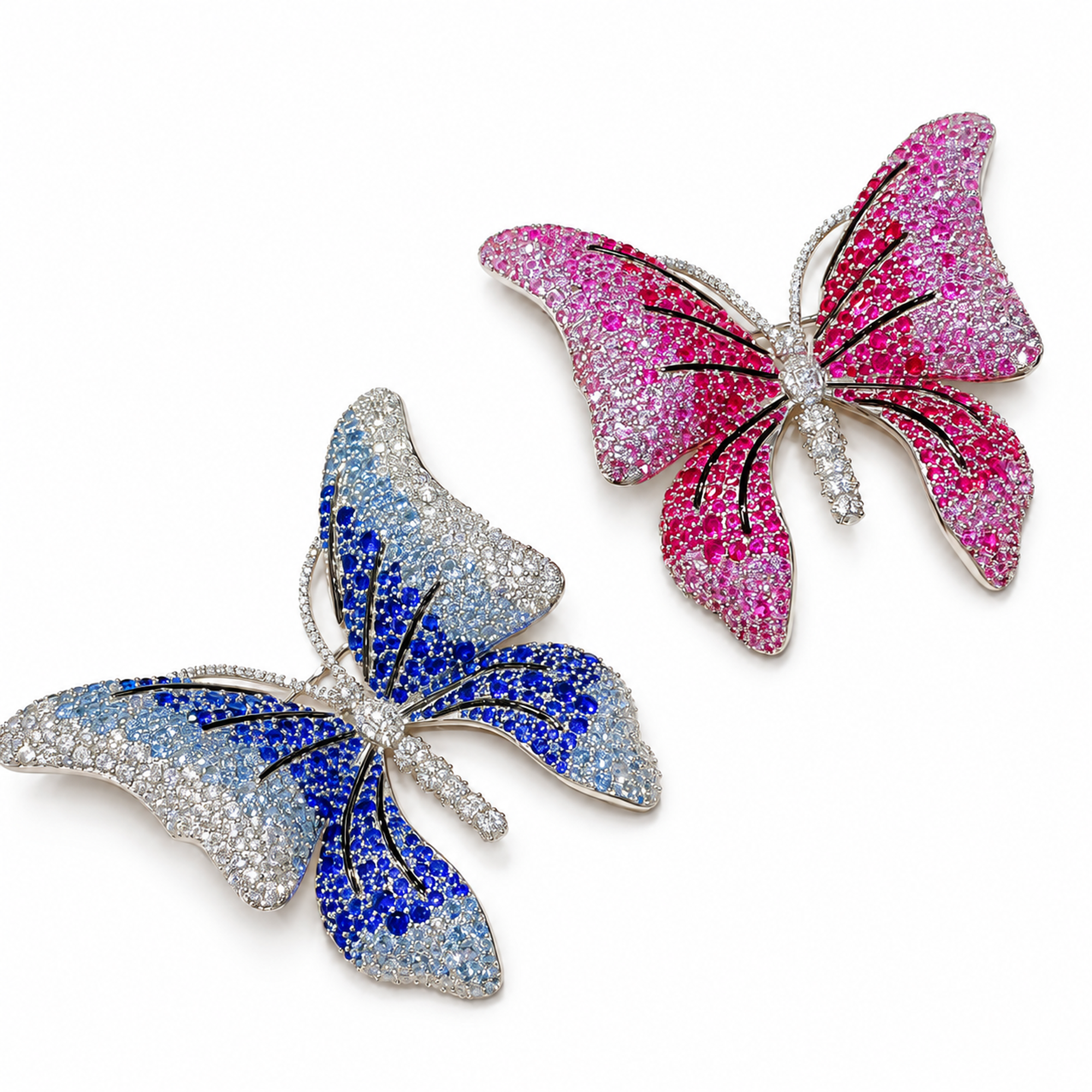 Larentia Pavé Butterfly Brooch