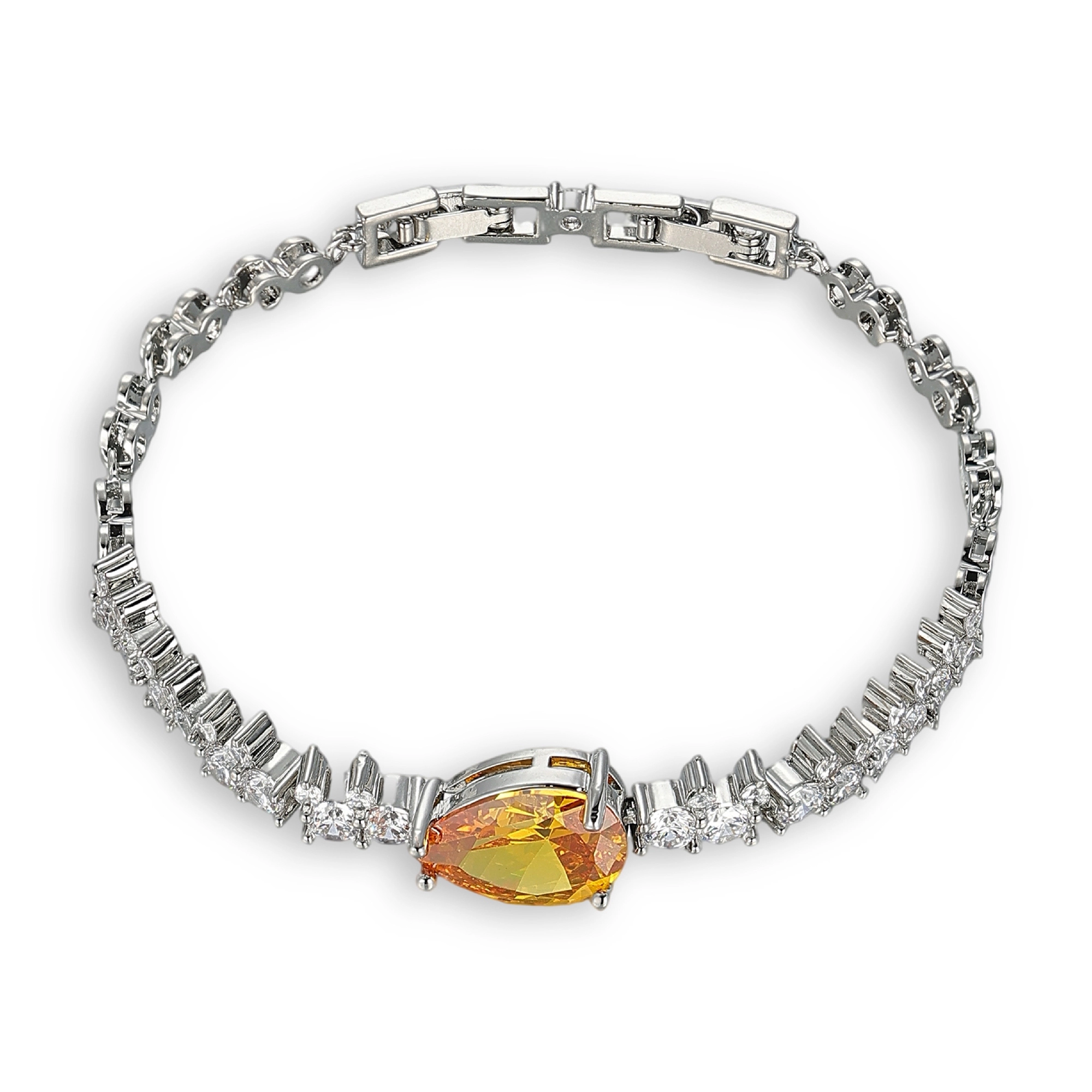 Liliosa Yellow Teardrop Bracelet