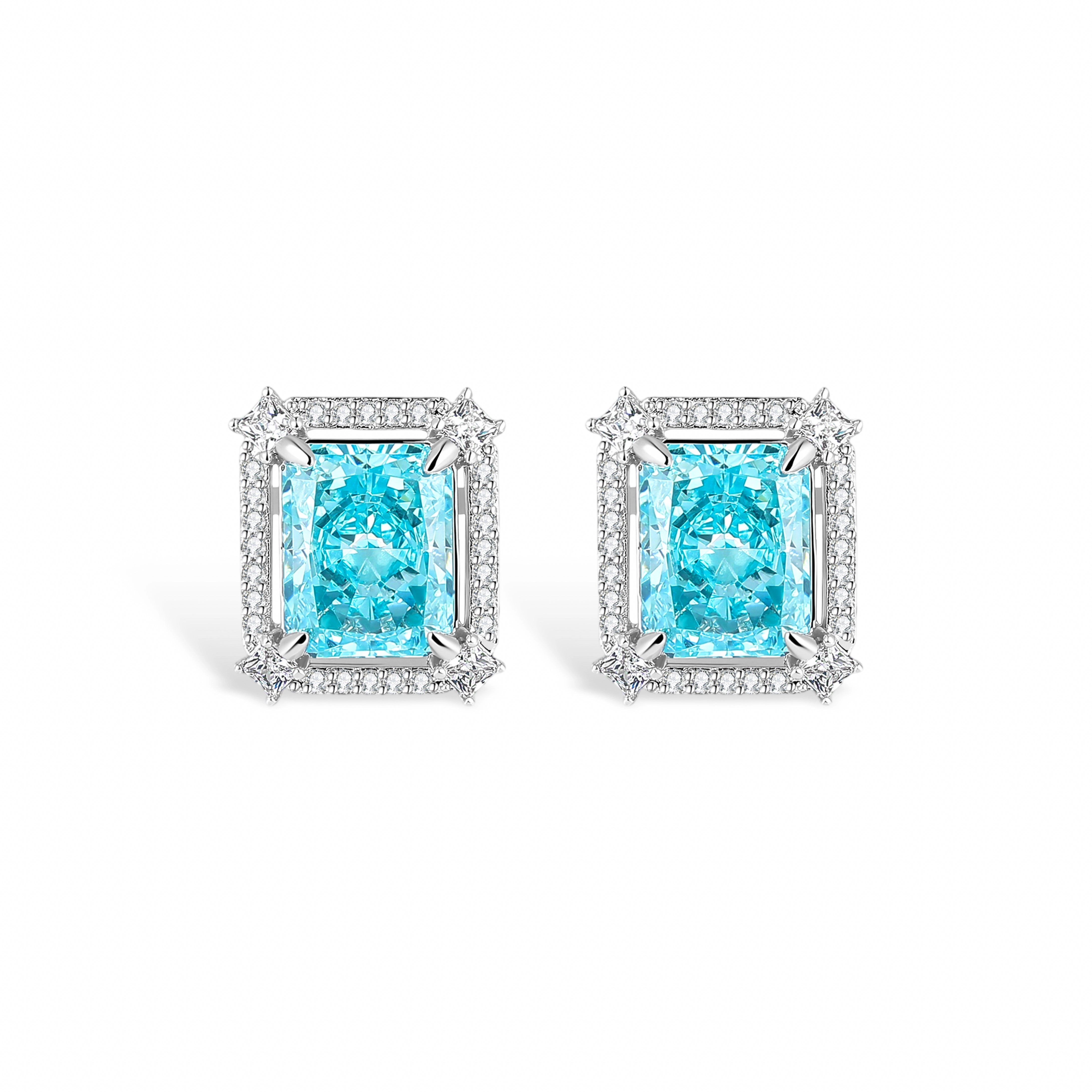 Lucie Blue Radiant Stud Earring