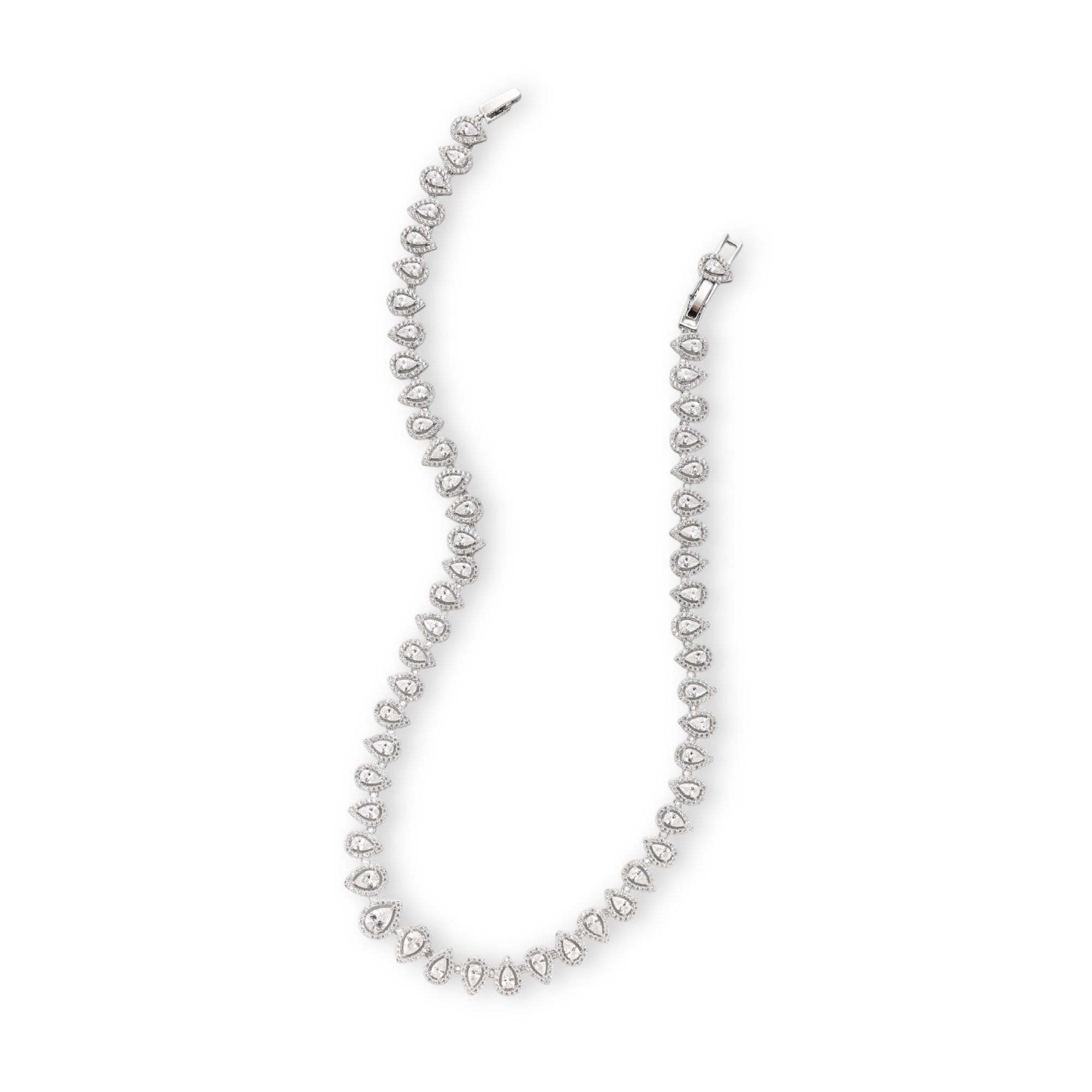 Luitrun White Teardrop Necklace