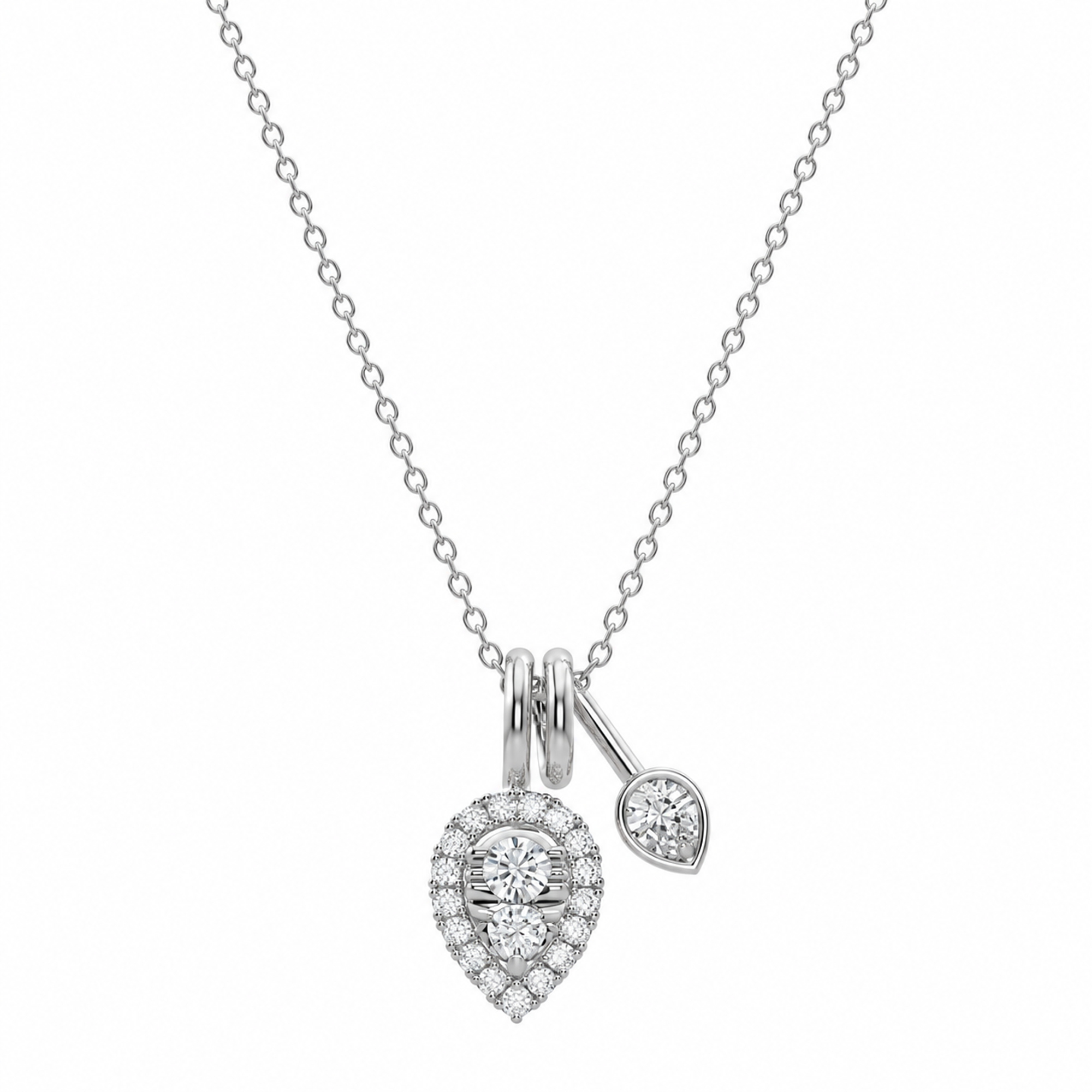 Lulubelle 18K Gold Cable Teardrop Necklace