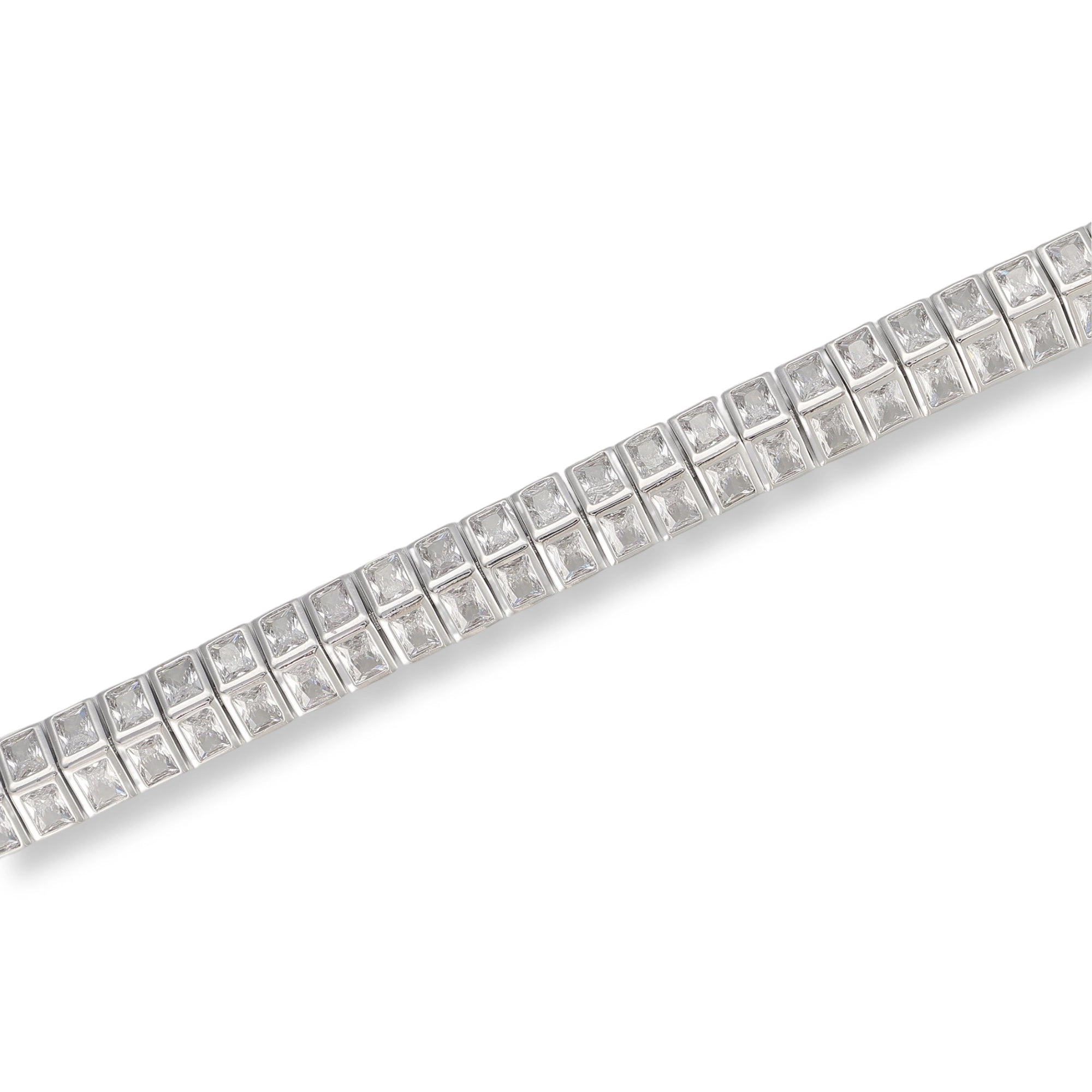 Magda 14K Gold Square Tennis Bracelet