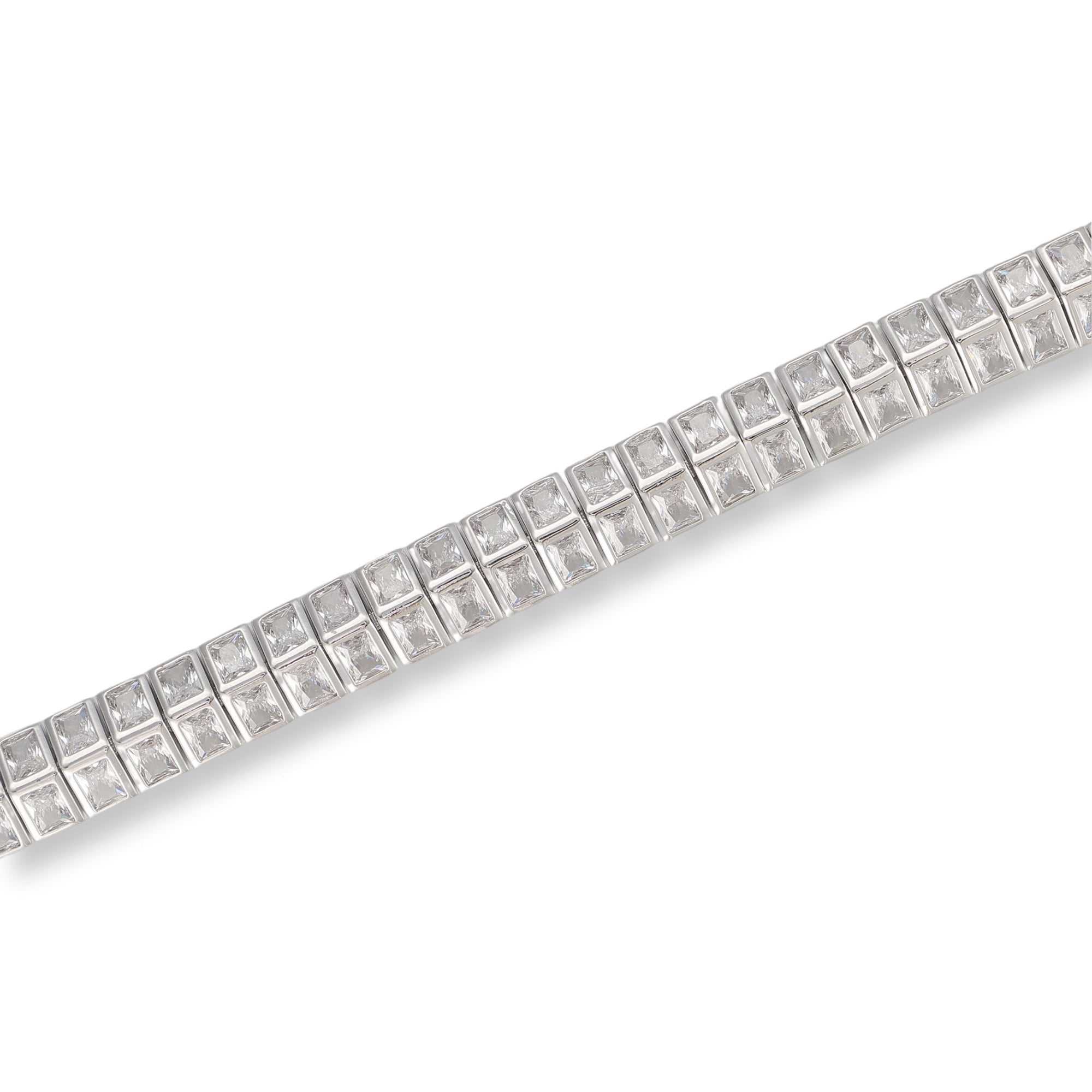 Magda 14K Gold Square Tennis Bracelet