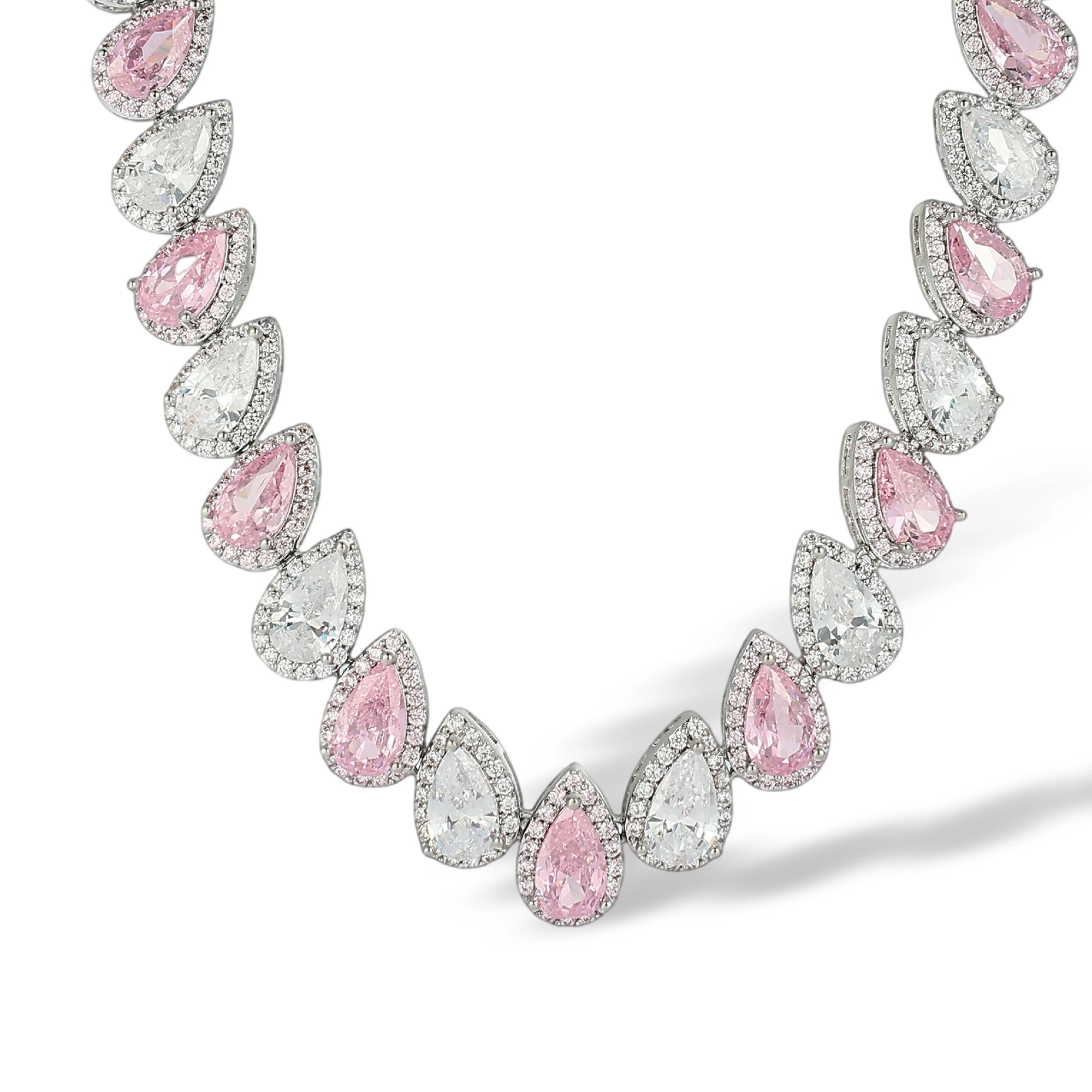 Maren Pink Teardrop Necklace