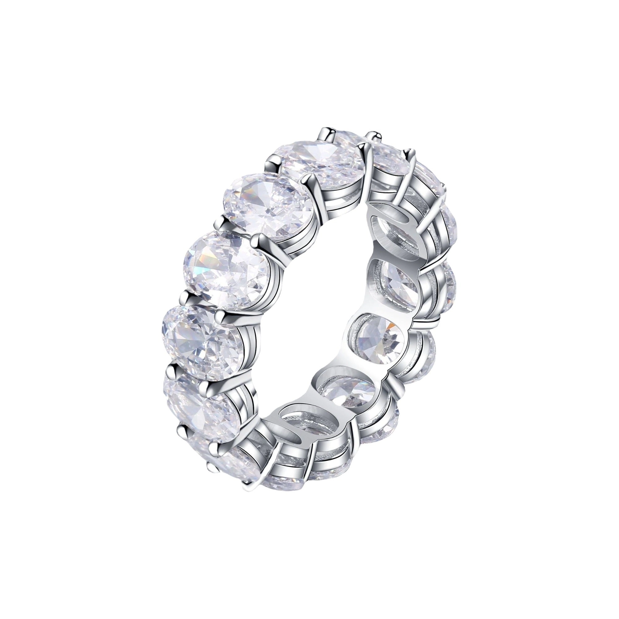 Marinette White Oval Ring