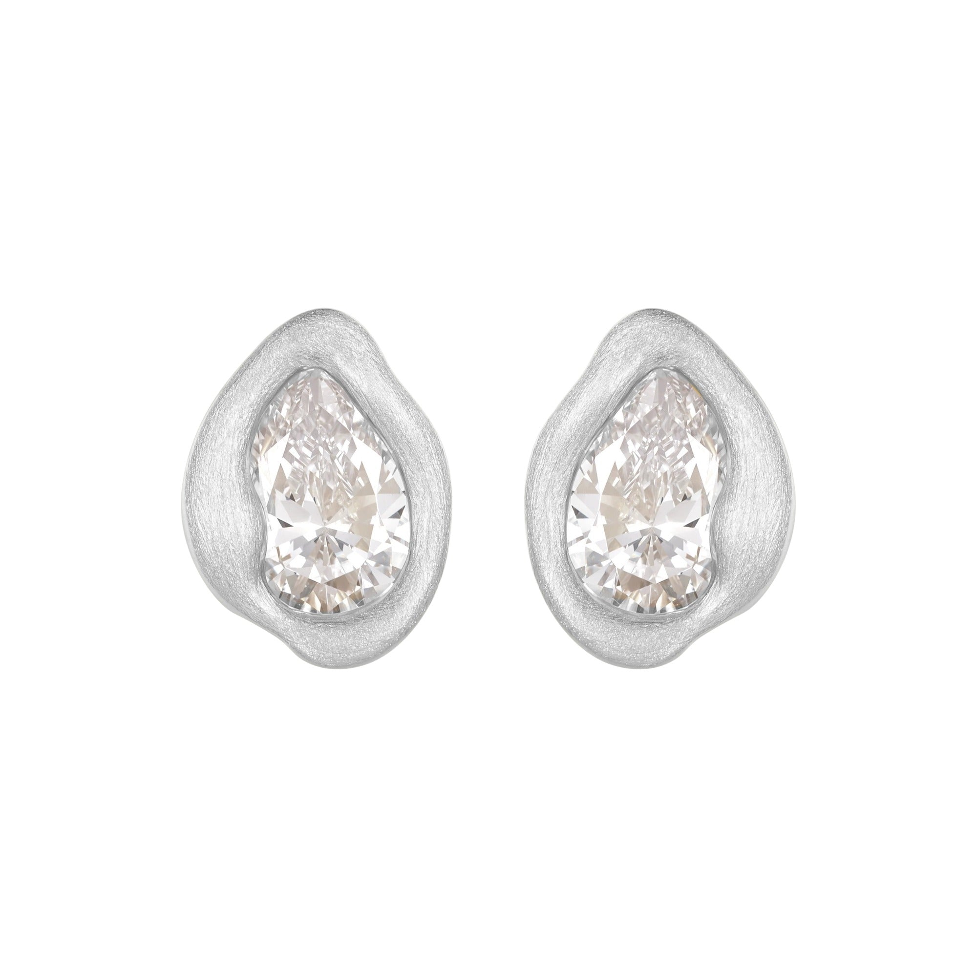 Marivonne 14K Gold Irregular Teardrop Earrings