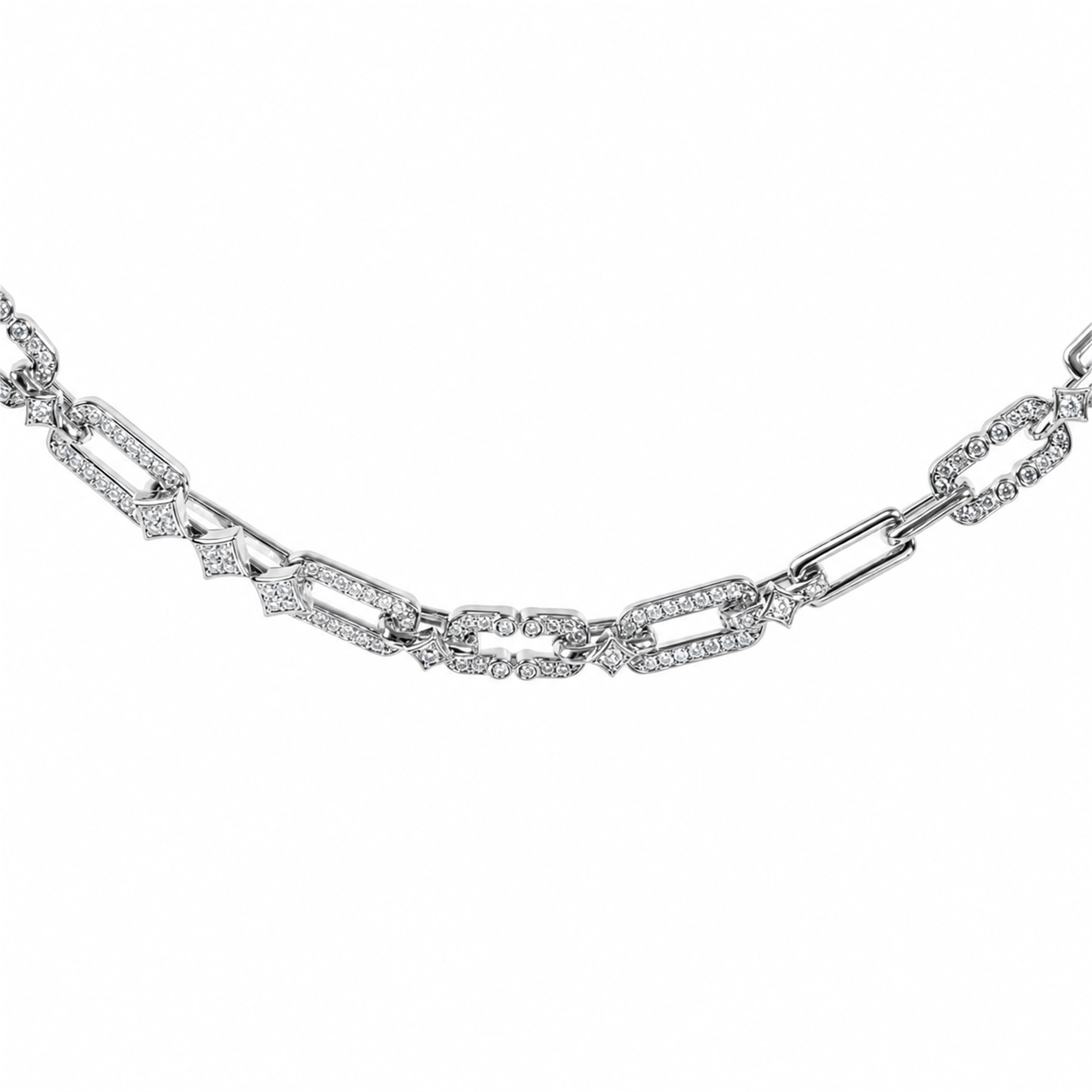 Meinhild 14K Gold Paperclip Rhombus Choker Necklace