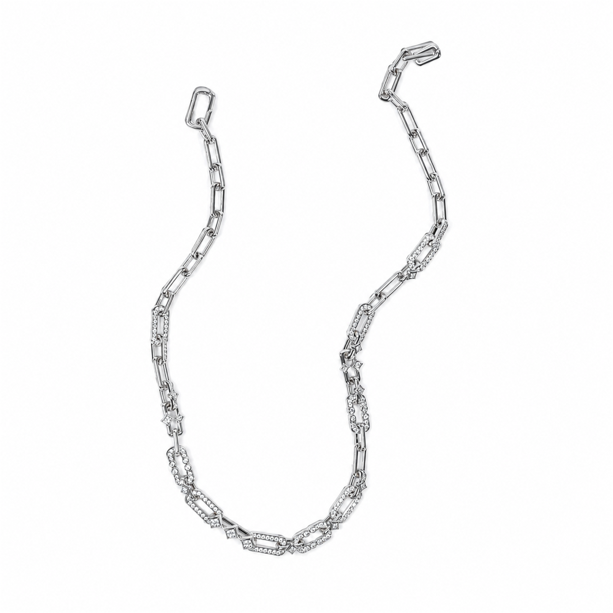 Meinhild 14K Gold Paperclip Rhombus Choker Necklace