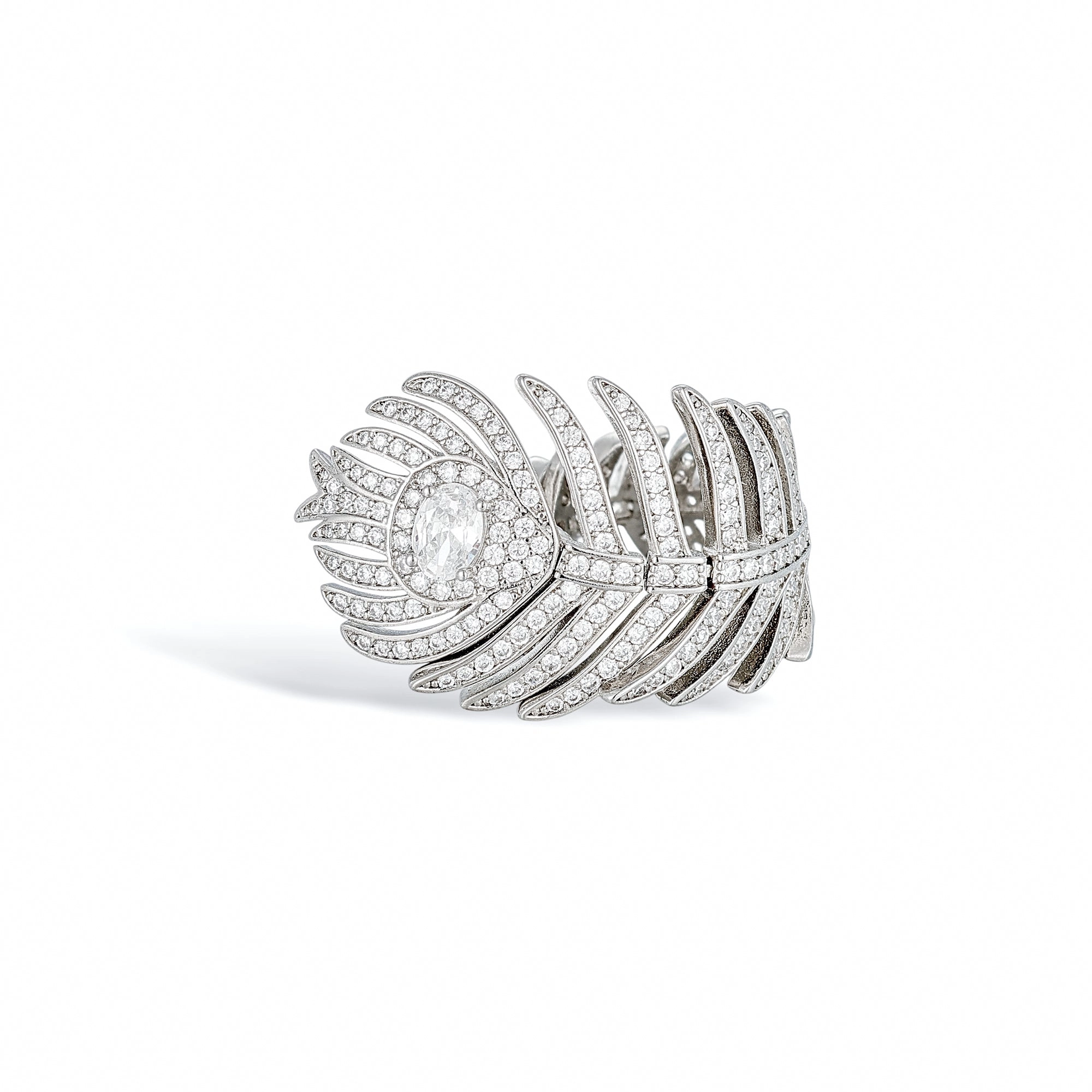 Naïs Silver Plume Open Ring