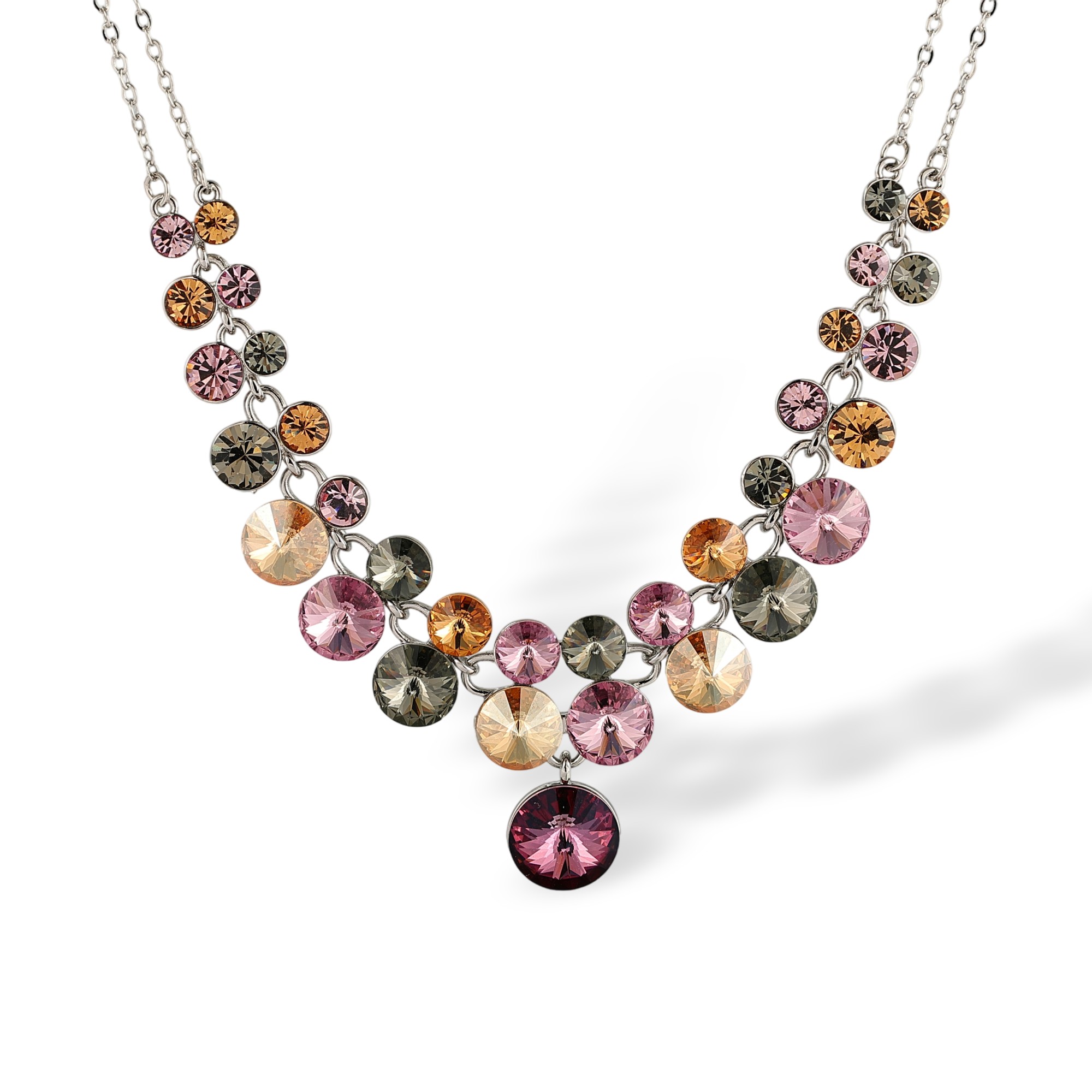 Nannetta Multicolor Dual-Strand Round Necklace