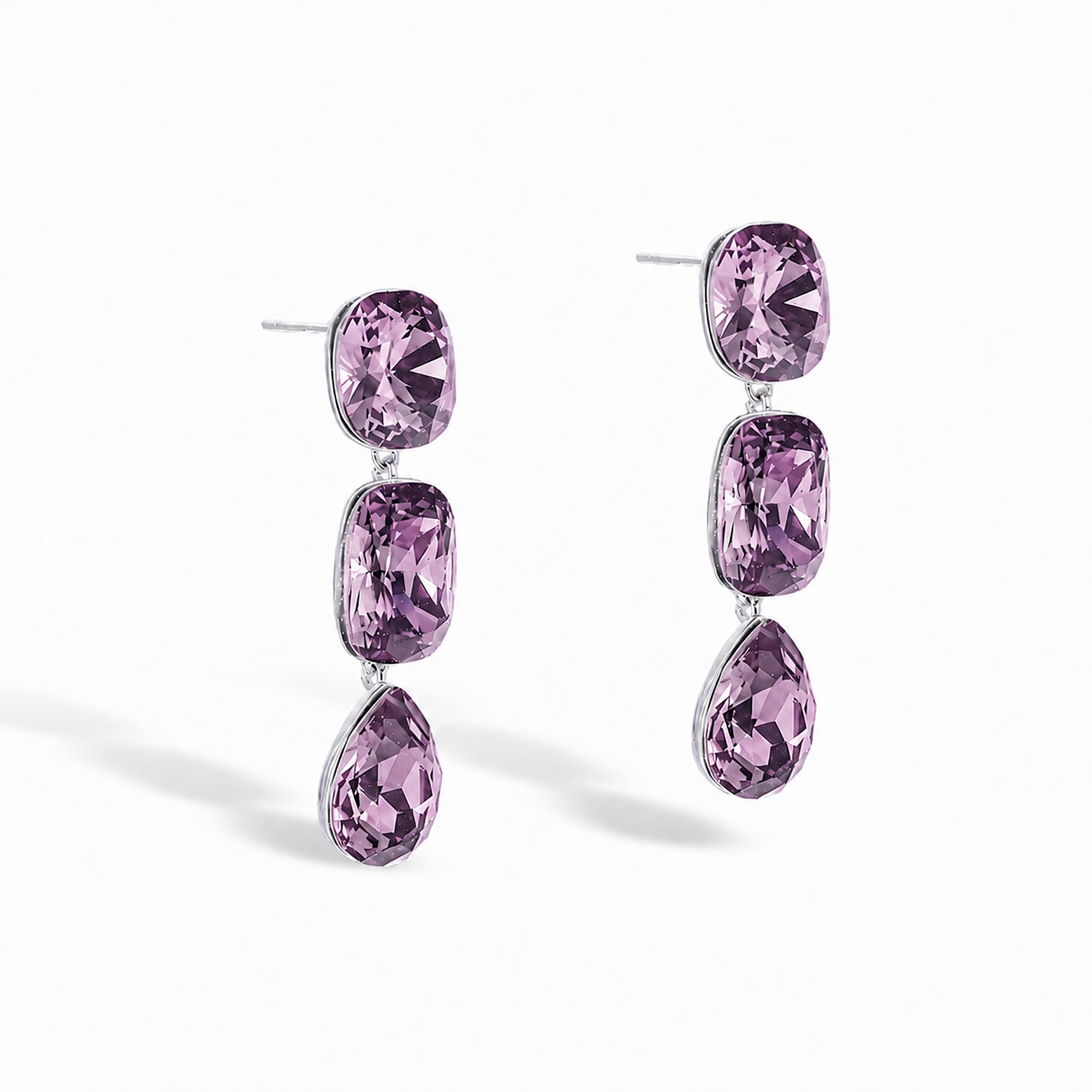 Noemi Navy Blue Mixed Shape Earrings