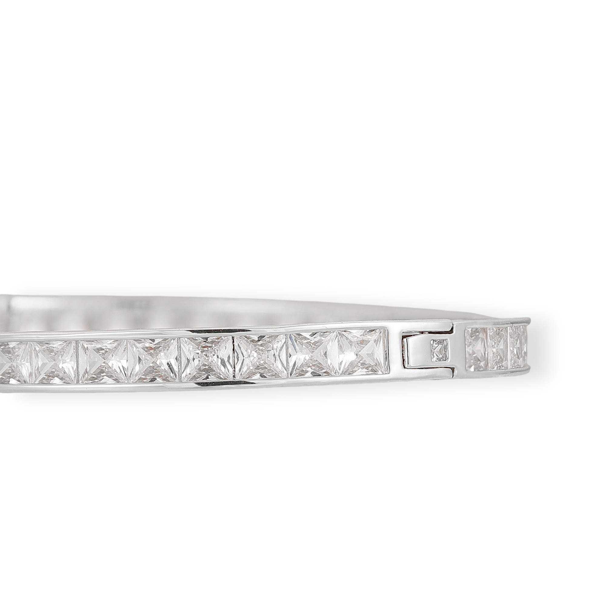 Oana 14K Gold Square Bangle