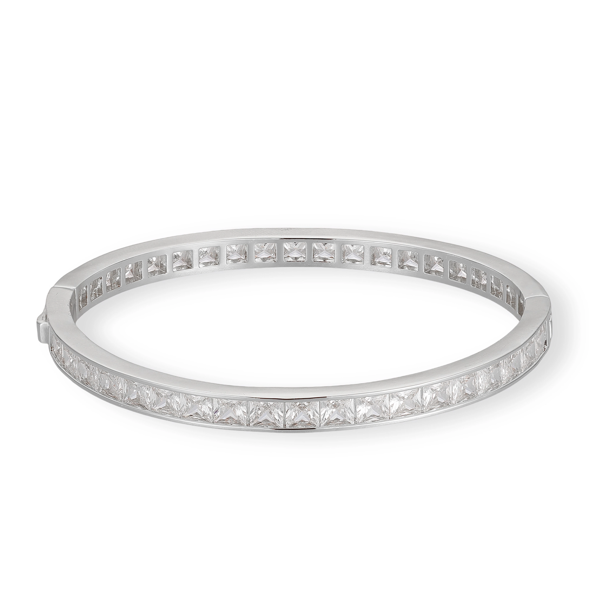 Oana 14K Gold Square Bangle